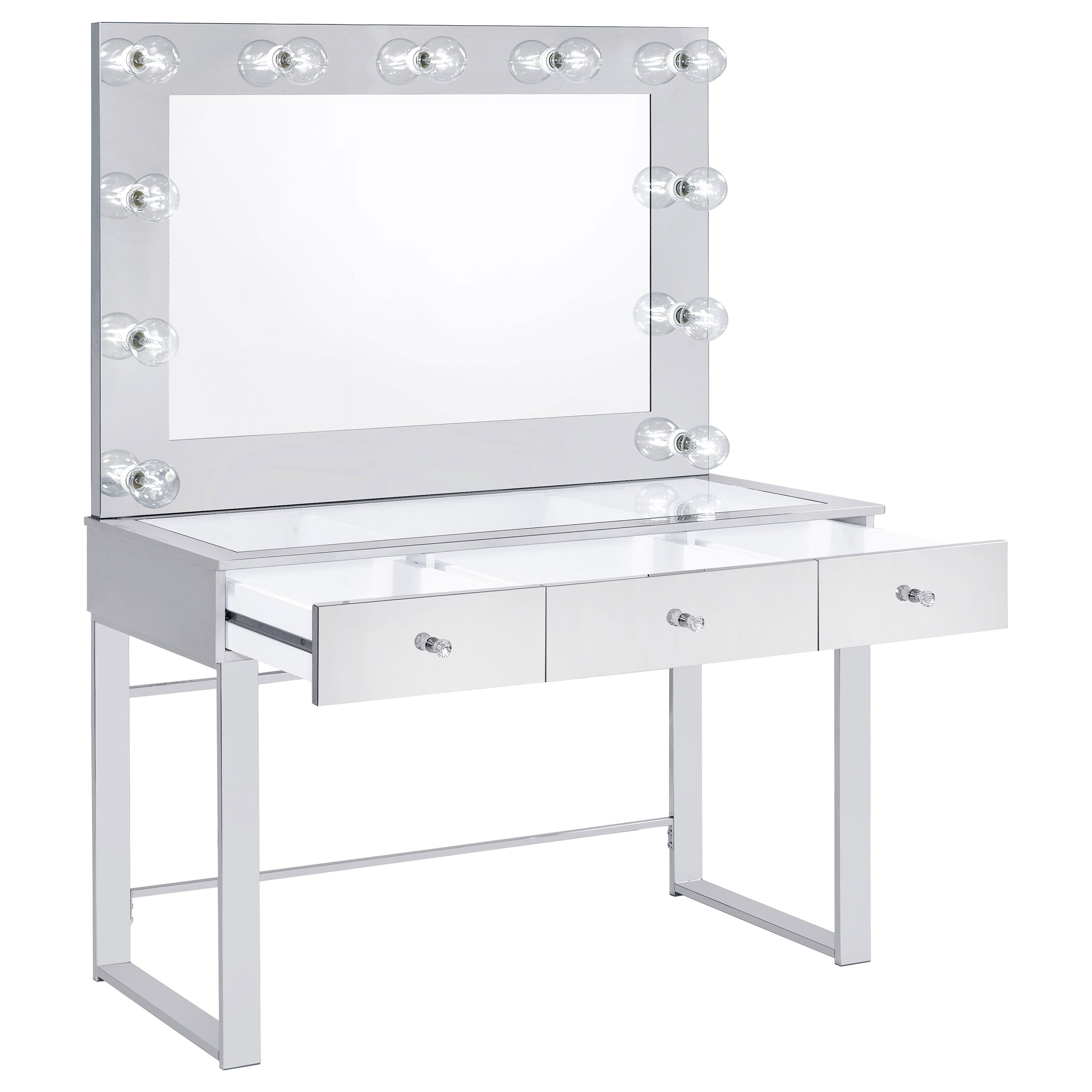Umbridge Makeup Vanity Table with LED Mirror - Luxury Home Furniture (MI)