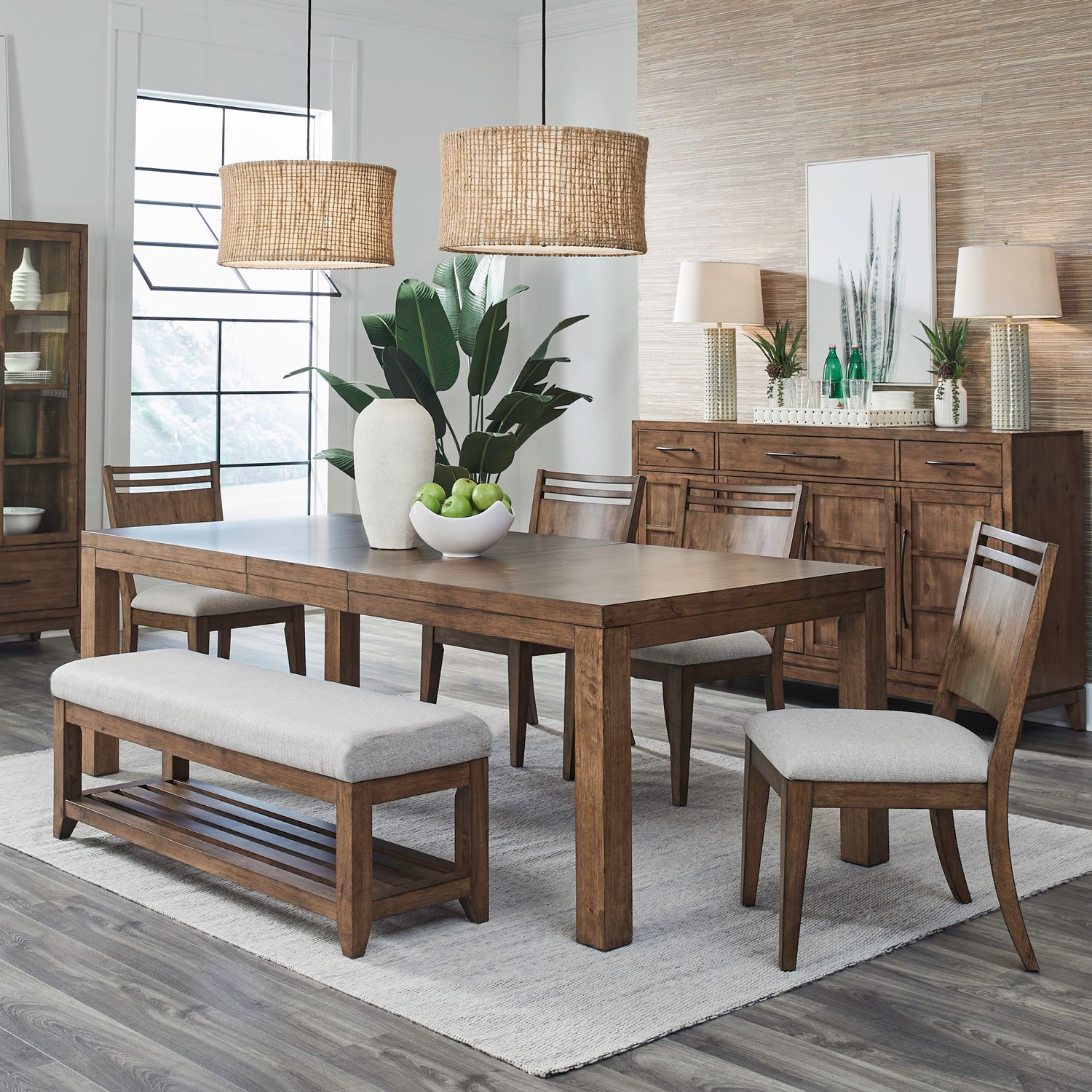 Shaker Lakes Opt 6 Piece Rectangular Table Set image