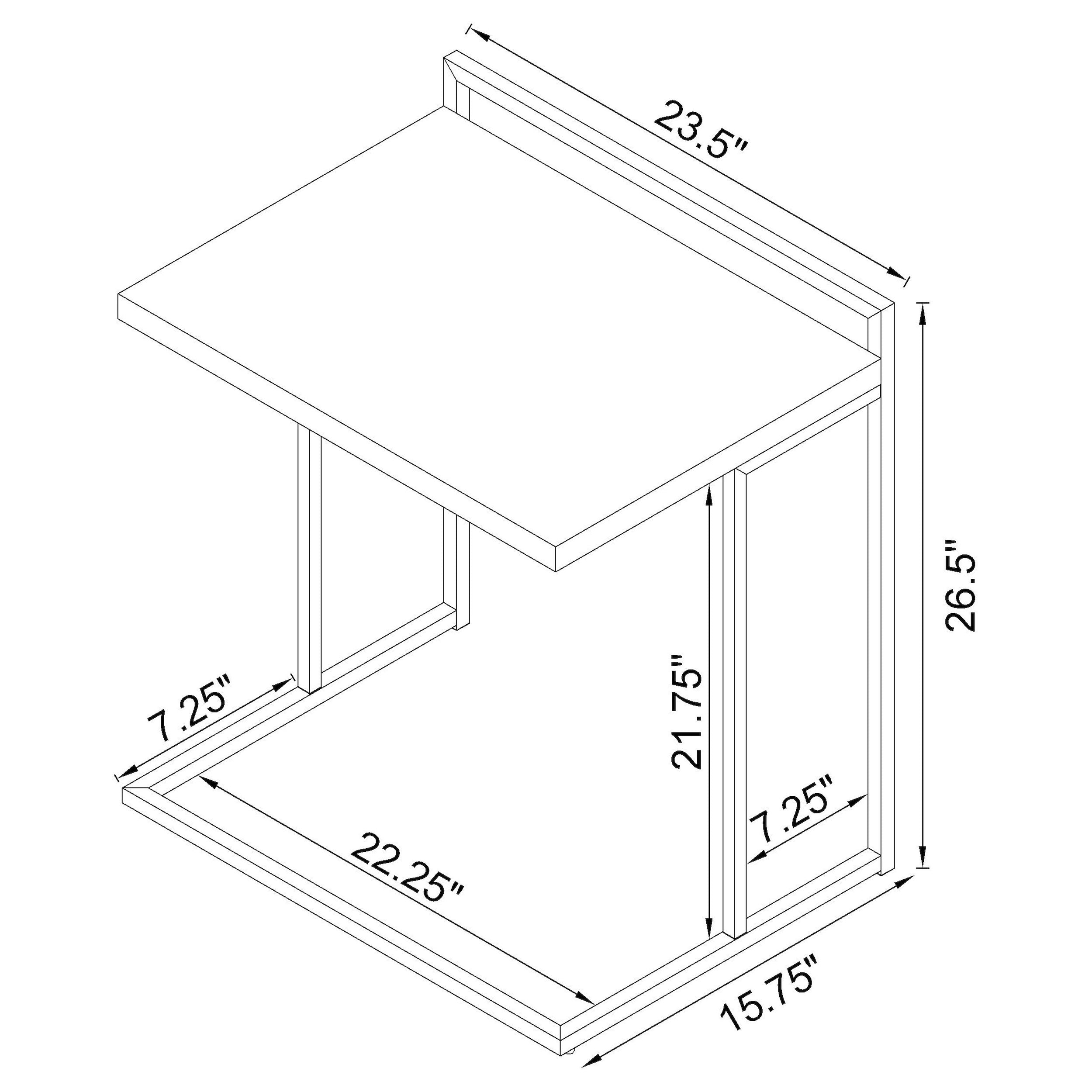 Dani Side Table - Luxury Home Furniture (MI)