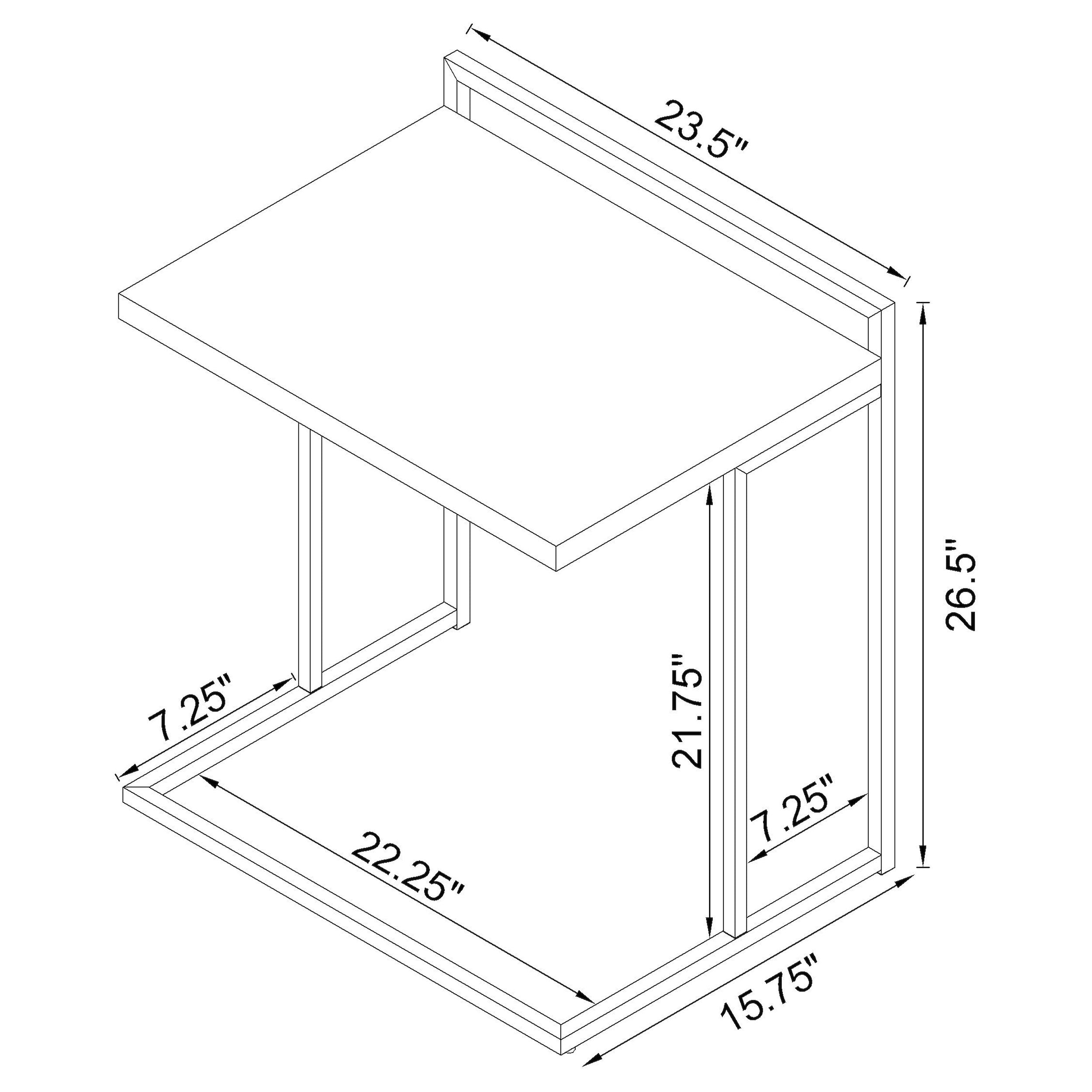 Dani Side Table - Luxury Home Furniture (MI)