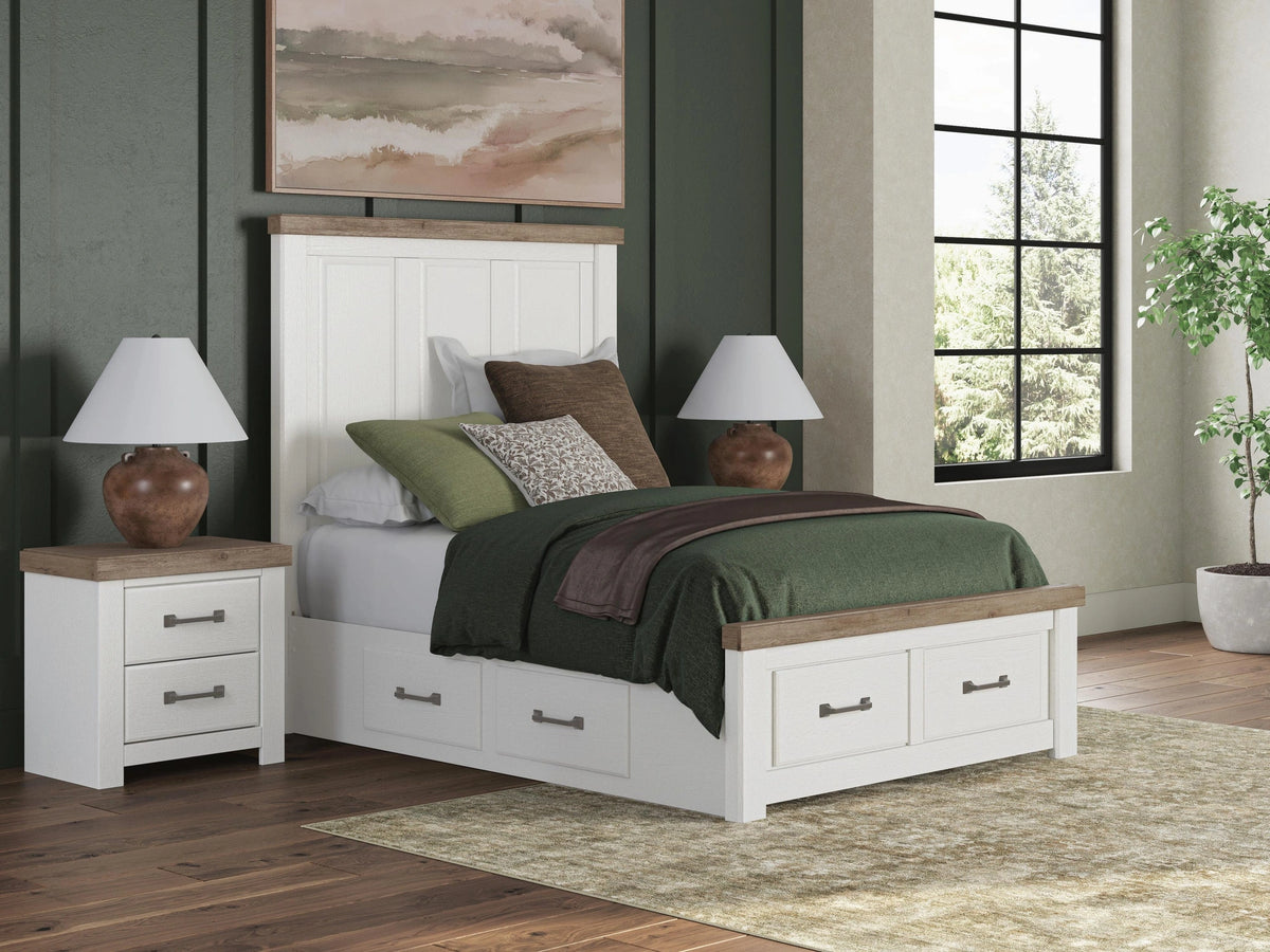 Ashley Savonport Full Panel Storage Bed — Plus