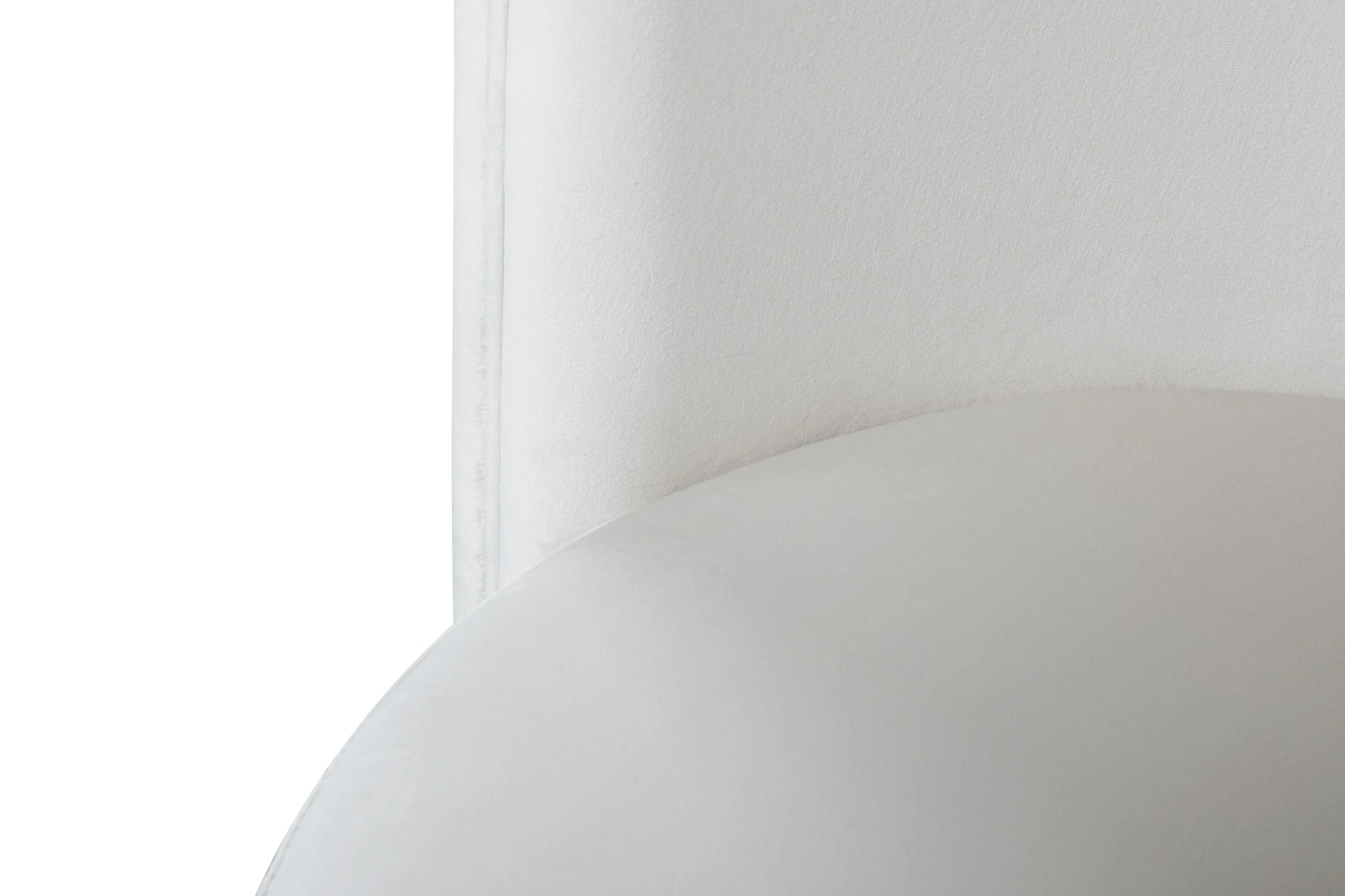 Rotunda Cream Velvet Accent Chair