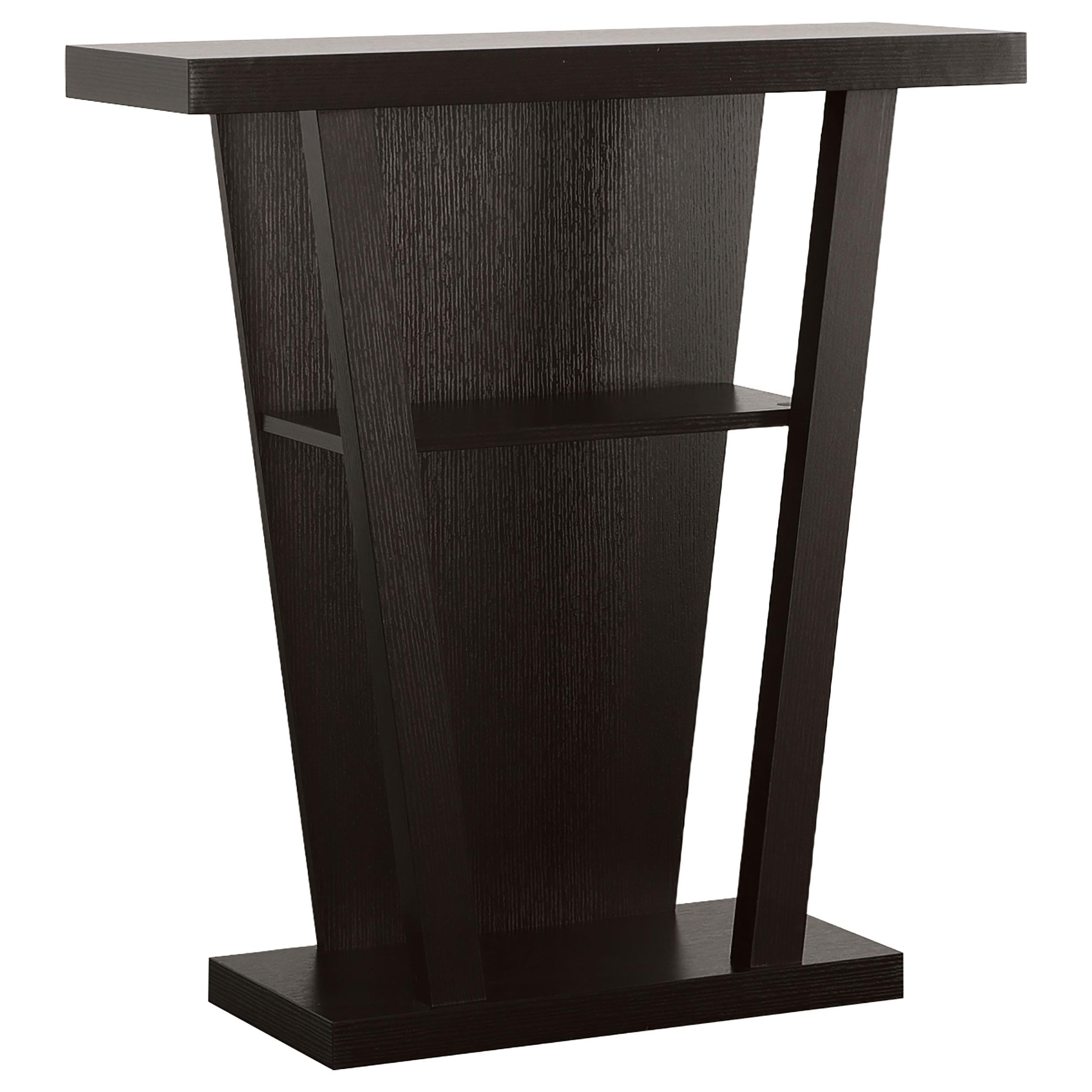 Evanna 2-shelf Console Table Cappuccino - Luxury Home Furniture (MI)