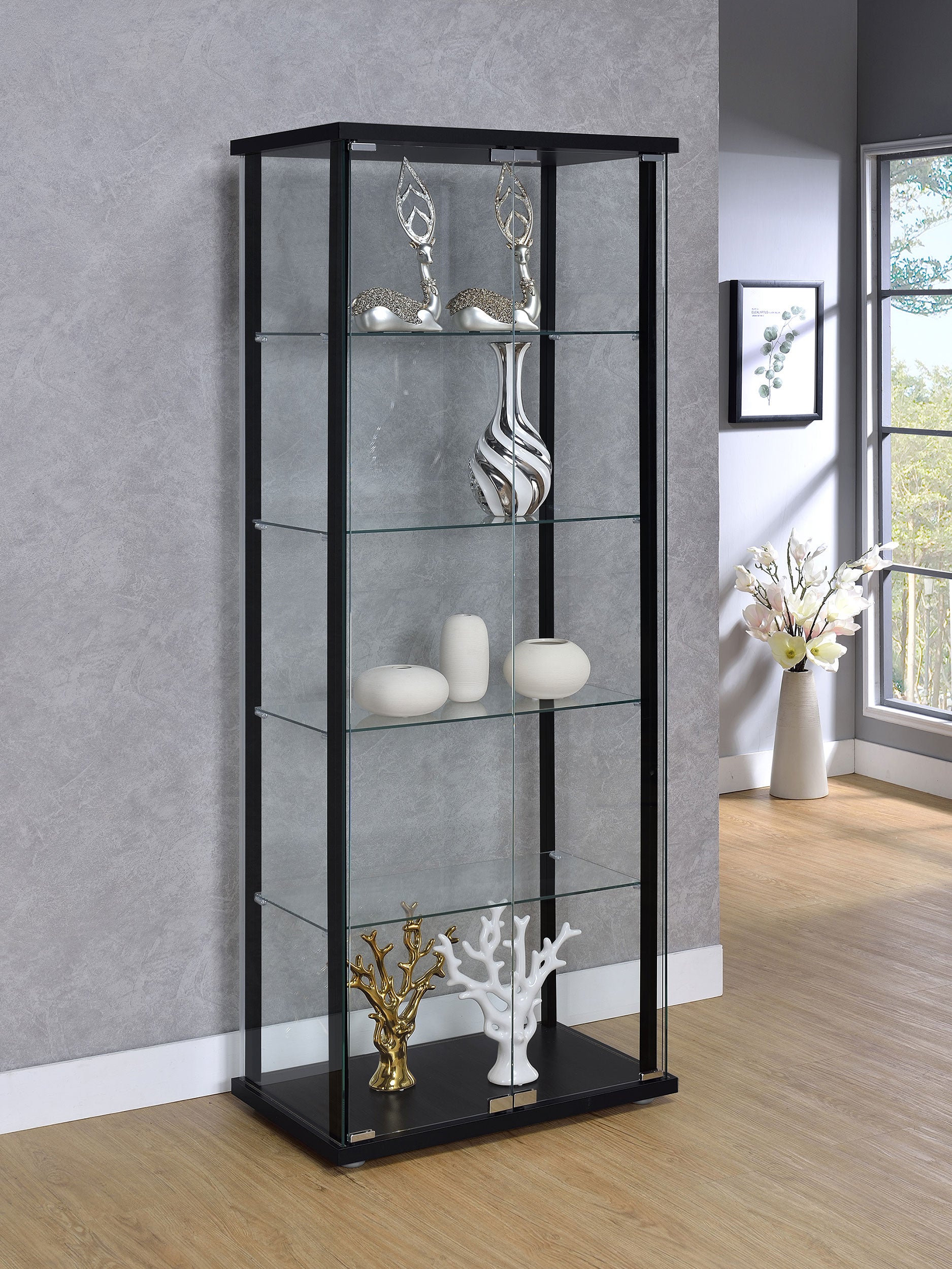 Delphinium Curio Cabinet - Luxury Home Furniture (MI)