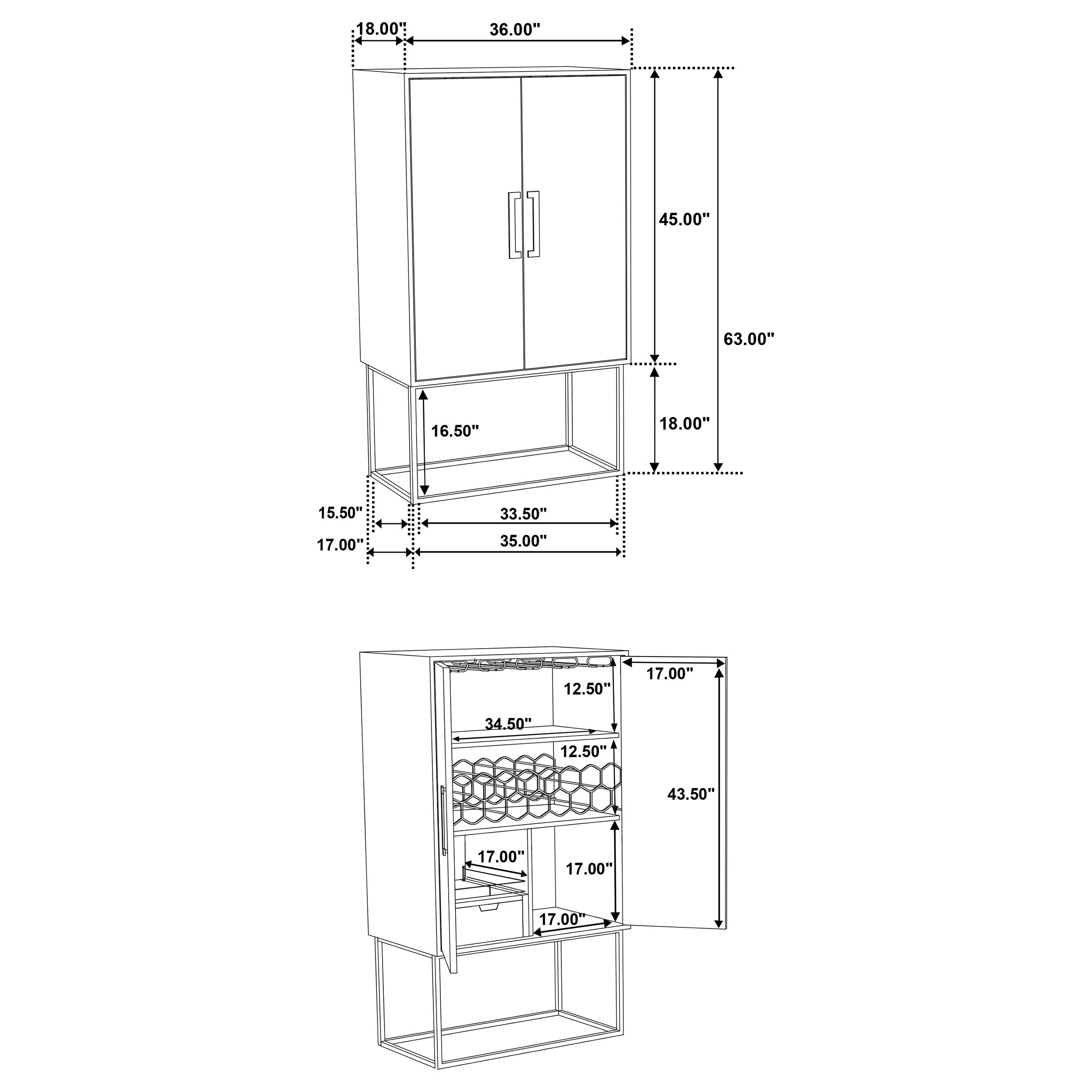 Borman Bar Cabinet - Luxury Home Furniture (MI)