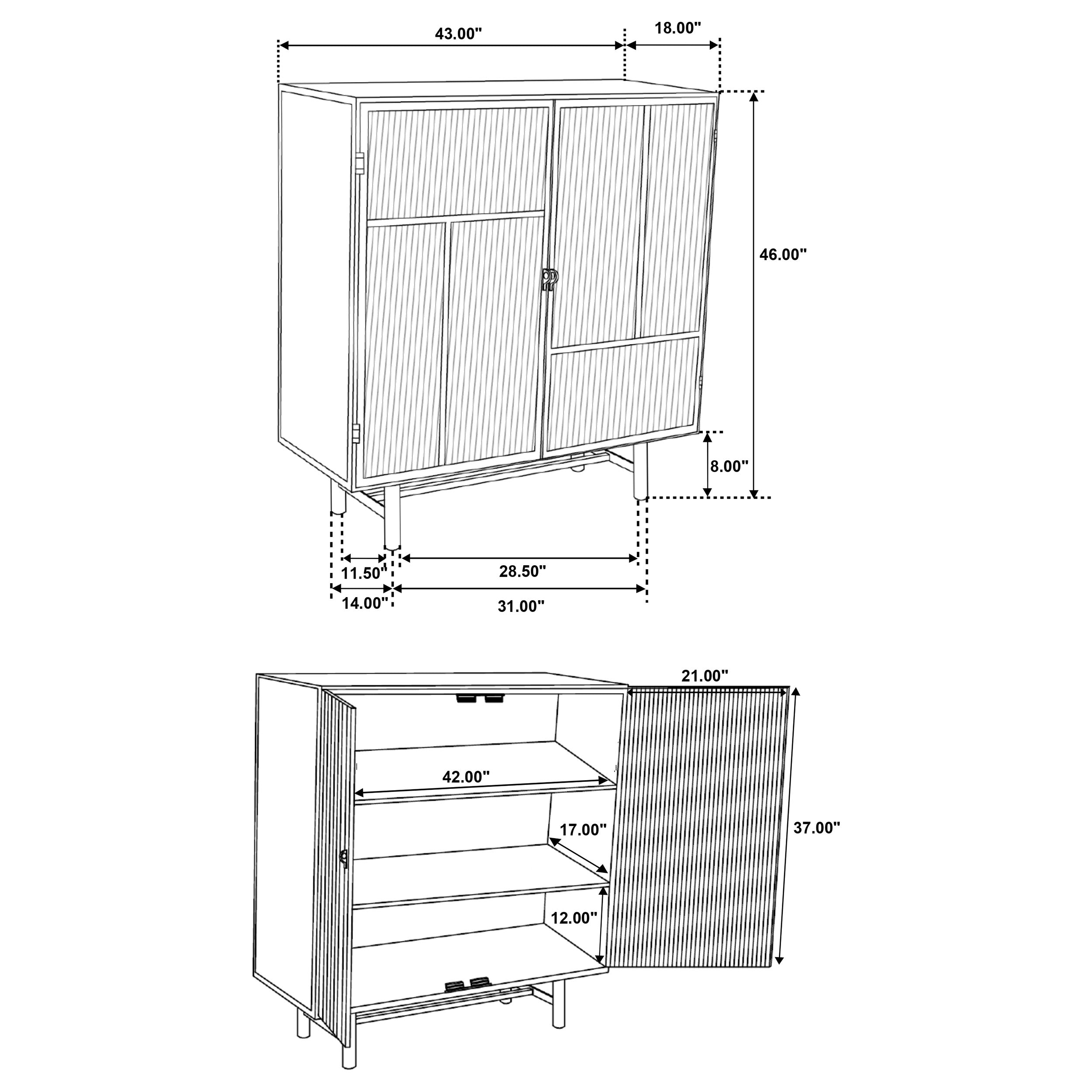 Dalia Accent Cabinet - Luxury Home Furniture (MI)