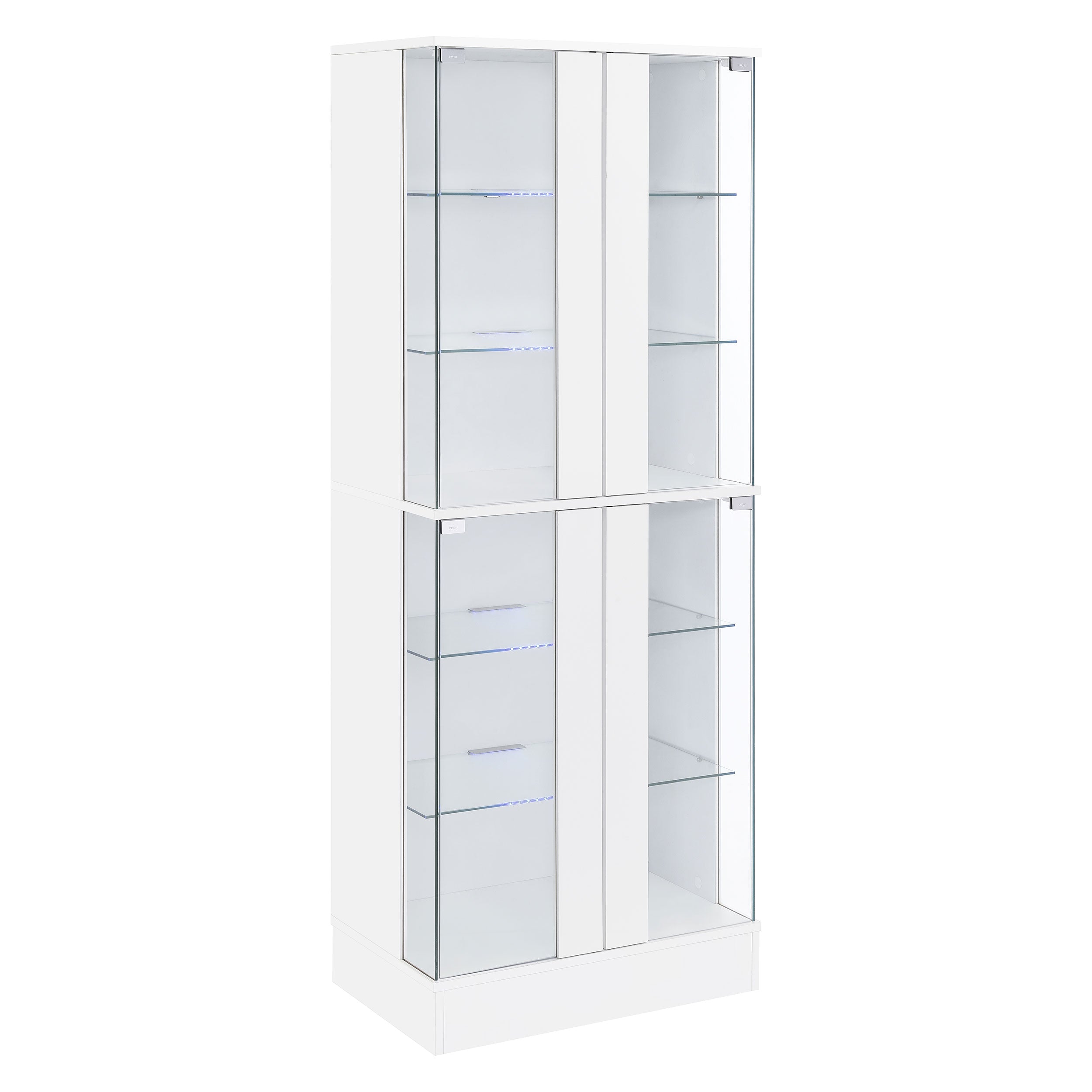 Cabra Curio Cabinet with LED Lighting - Luxury Home Furniture (MI)
