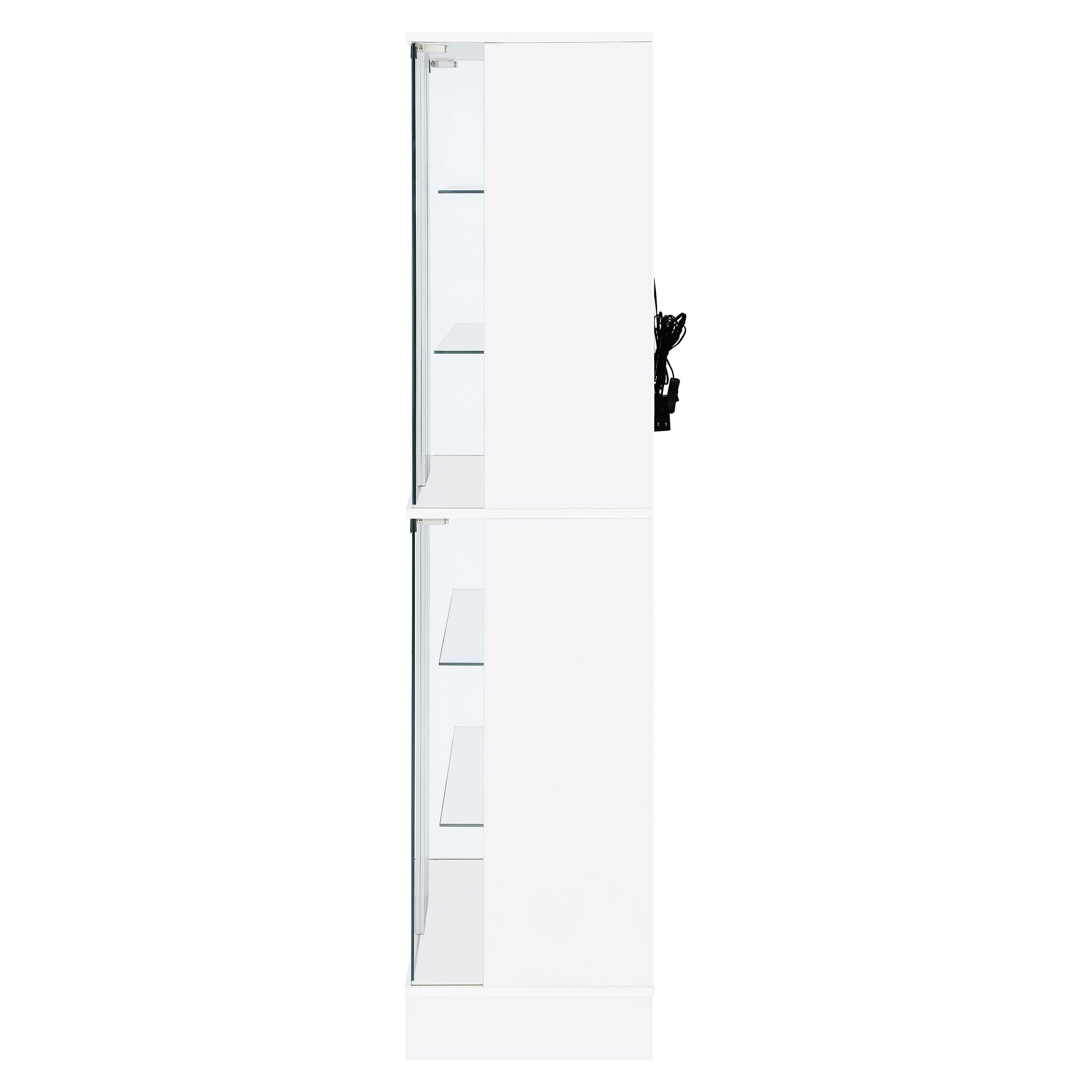 Cabra Curio Cabinet with LED Lighting - Luxury Home Furniture (MI)