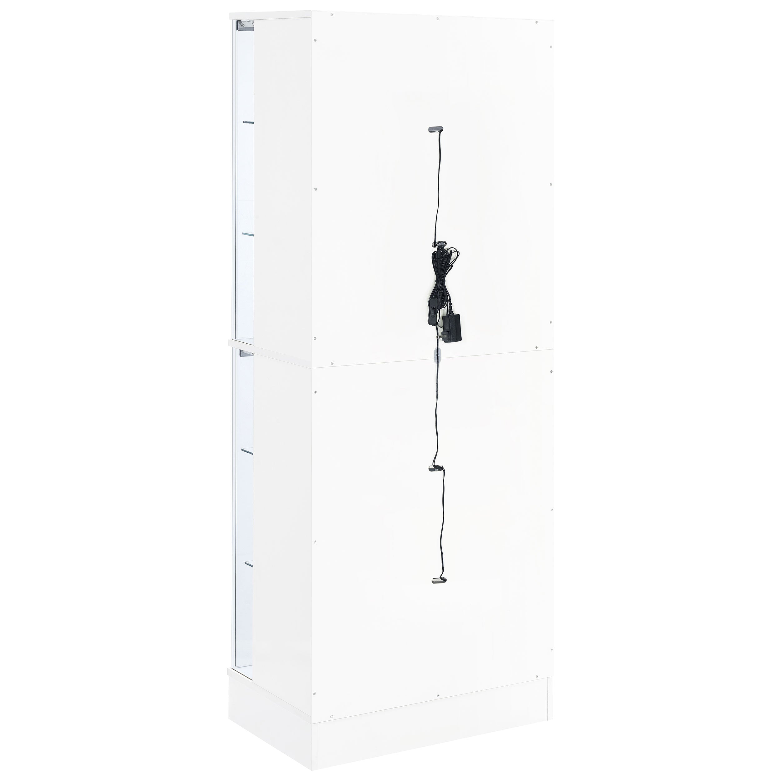 Cabra Curio Cabinet with LED Lighting - Luxury Home Furniture (MI)