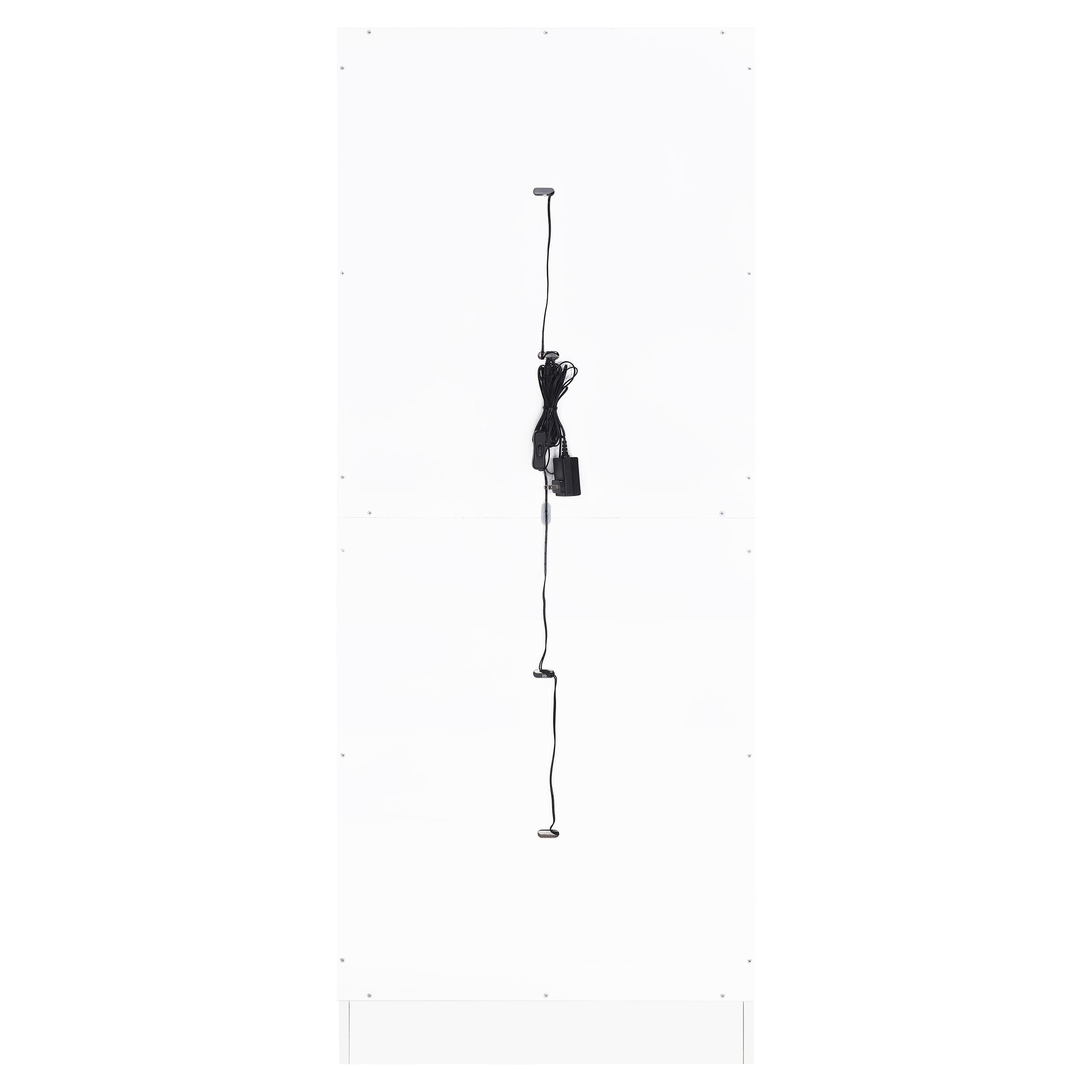 Cabra Curio Cabinet with LED Lighting - Luxury Home Furniture (MI)