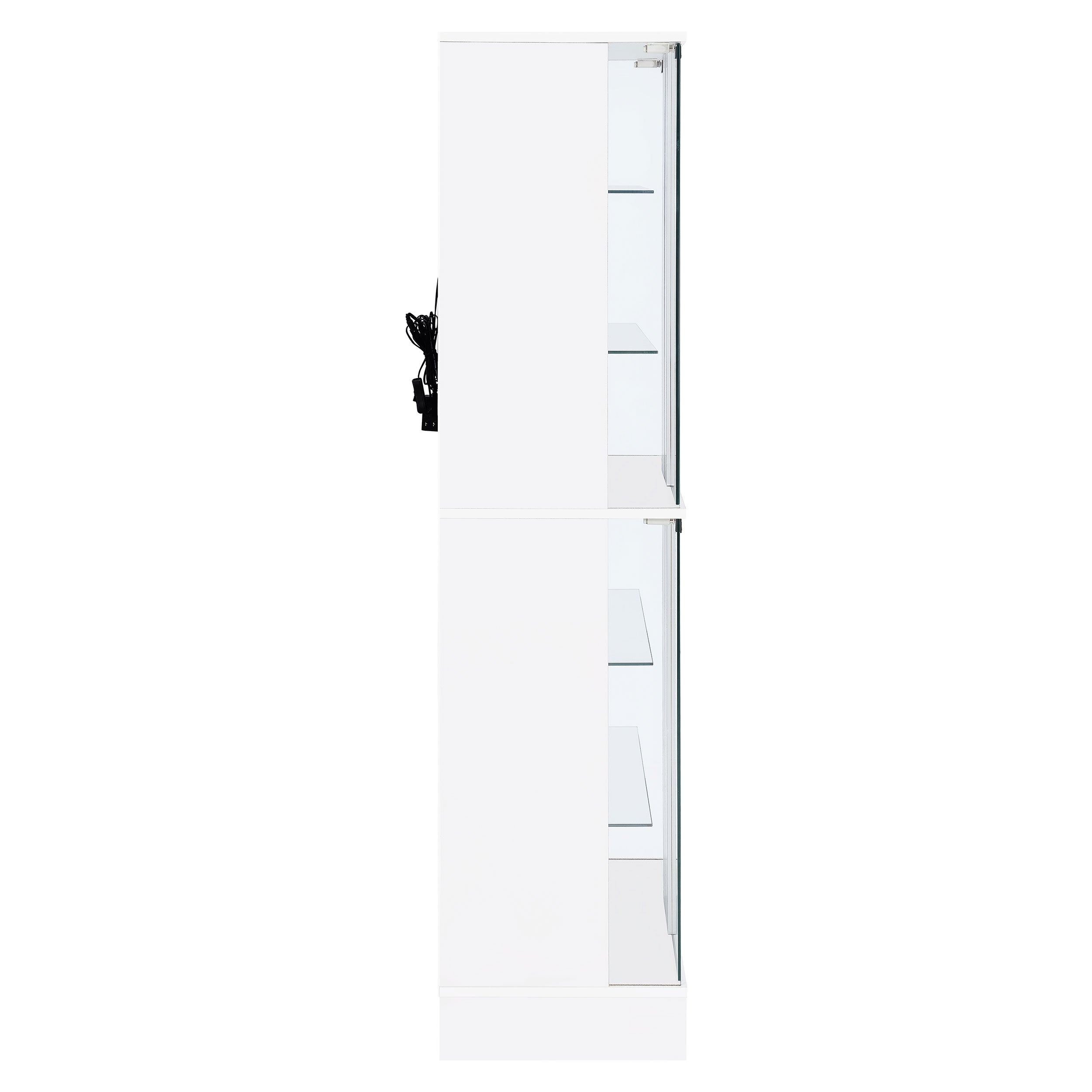 Cabra Curio Cabinet with LED Lighting - Luxury Home Furniture (MI)