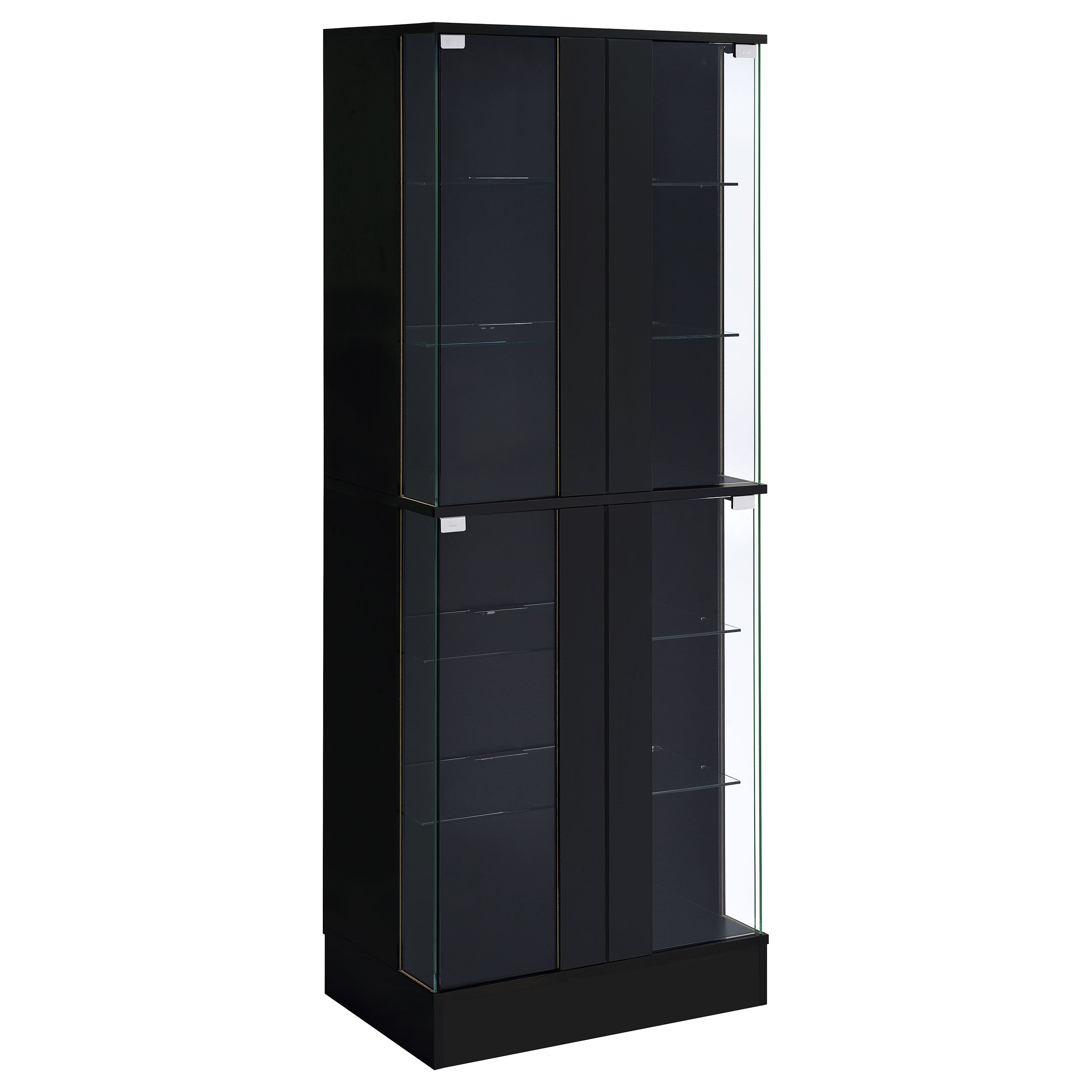 Cabra Curio Cabinet with LED Lighting - Luxury Home Furniture (MI)