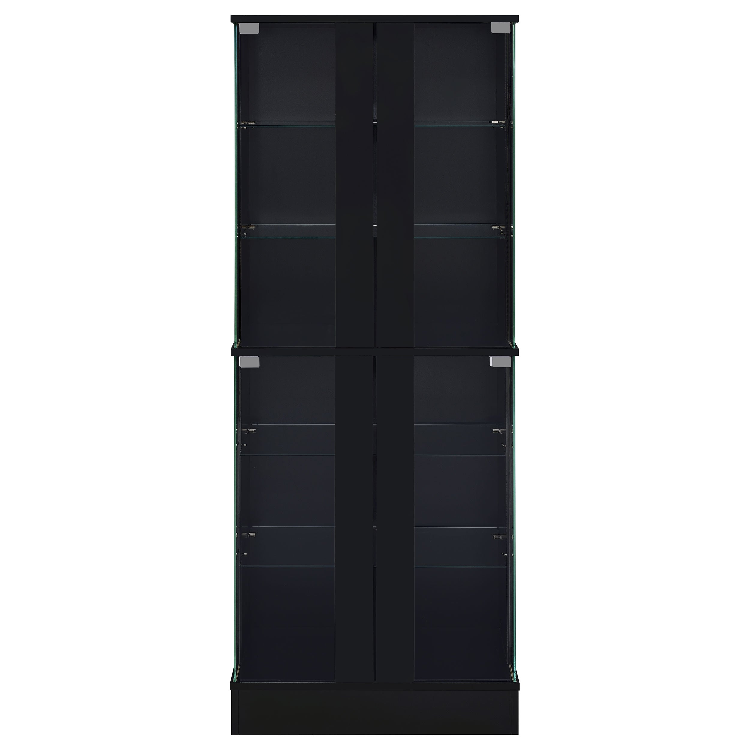 Cabra Curio Cabinet with LED Lighting - Luxury Home Furniture (MI)