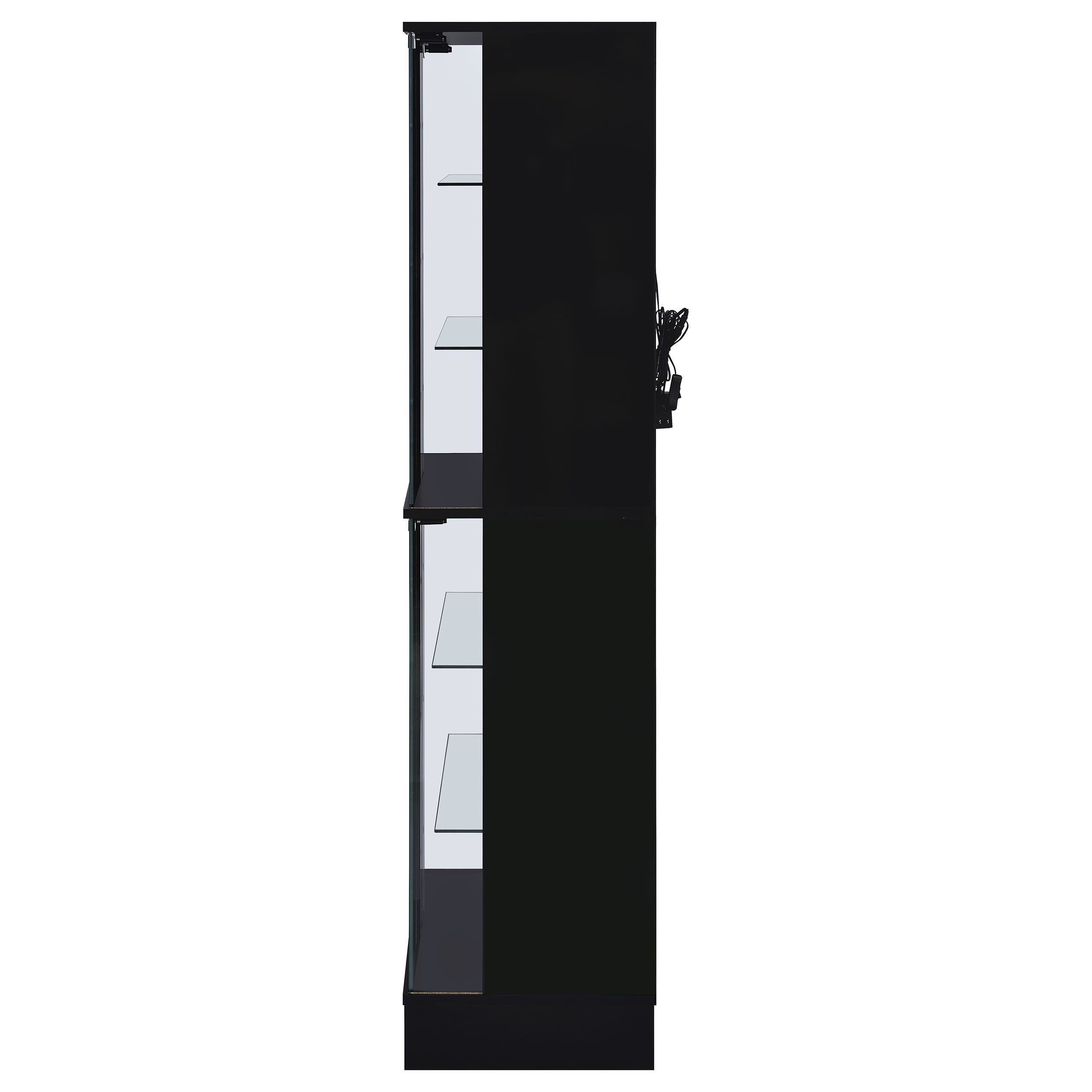 Cabra Curio Cabinet with LED Lighting - Luxury Home Furniture (MI)