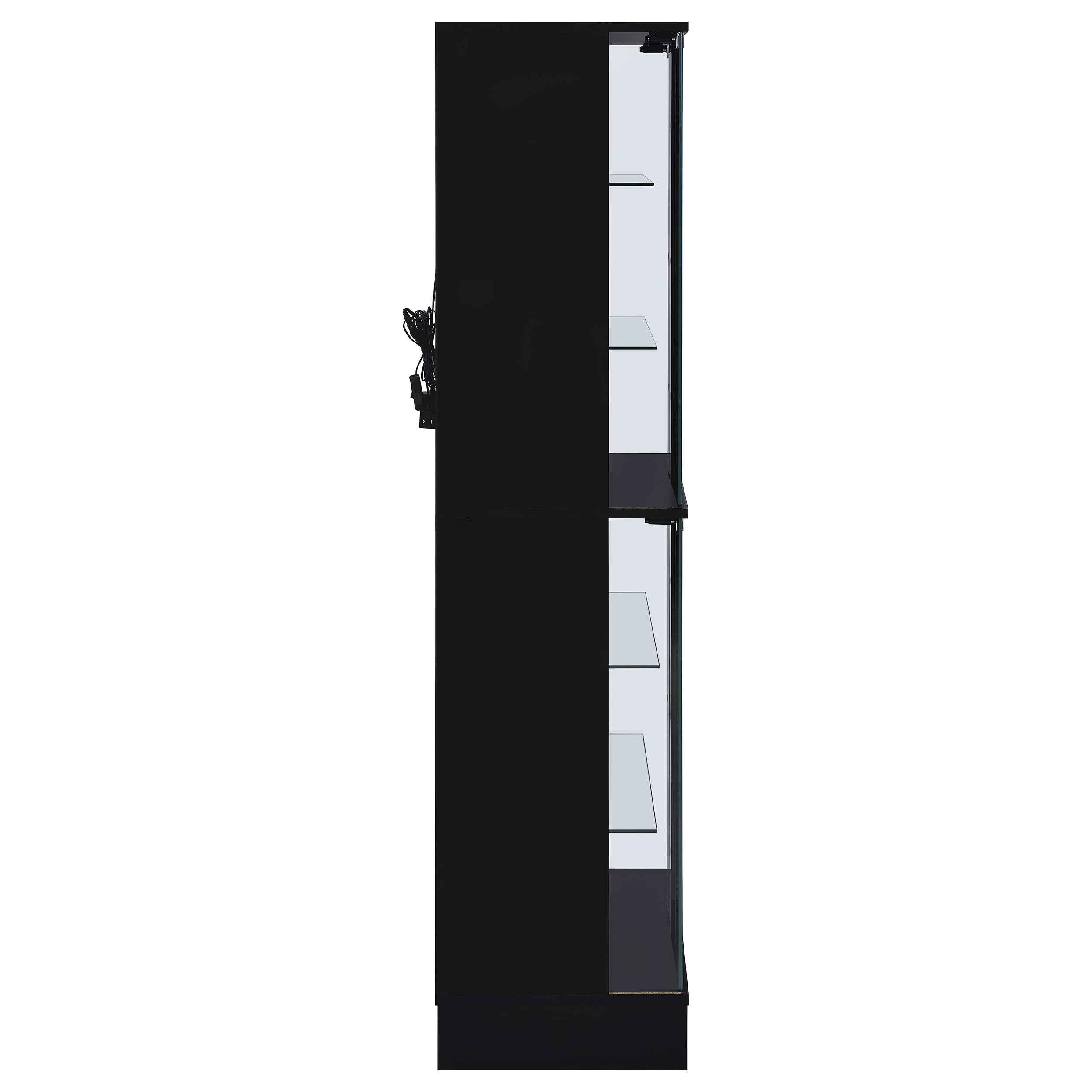 Cabra Curio Cabinet with LED Lighting - Luxury Home Furniture (MI)