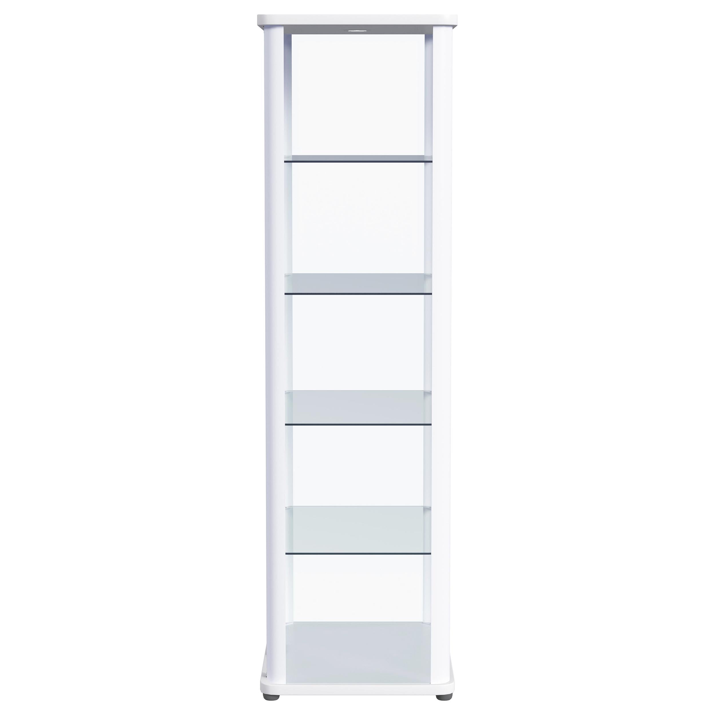 Aero Curio Cabinet with LED Lighting - Luxury Home Furniture (MI)