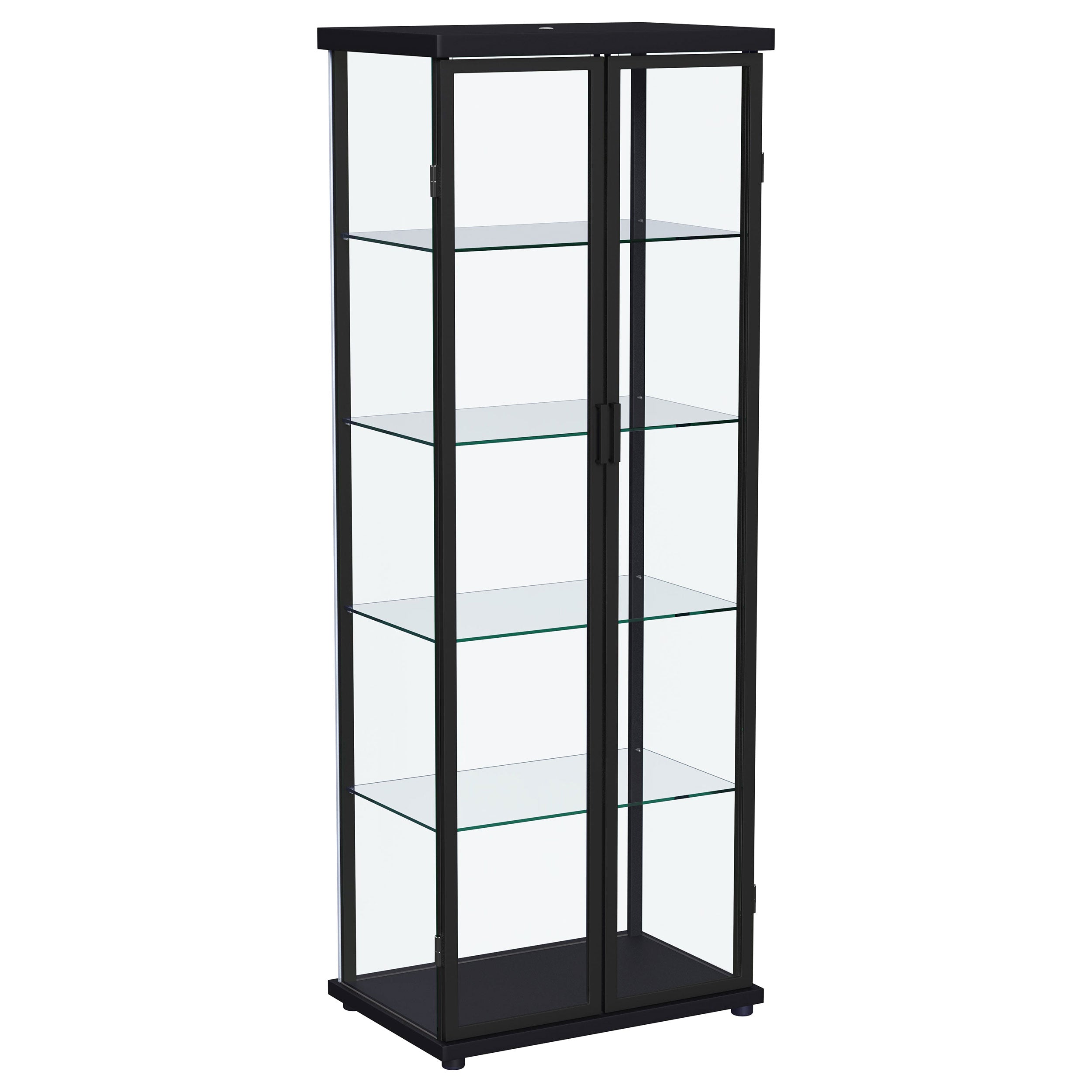 Aero Curio Cabinet with LED Lighting - Luxury Home Furniture (MI)