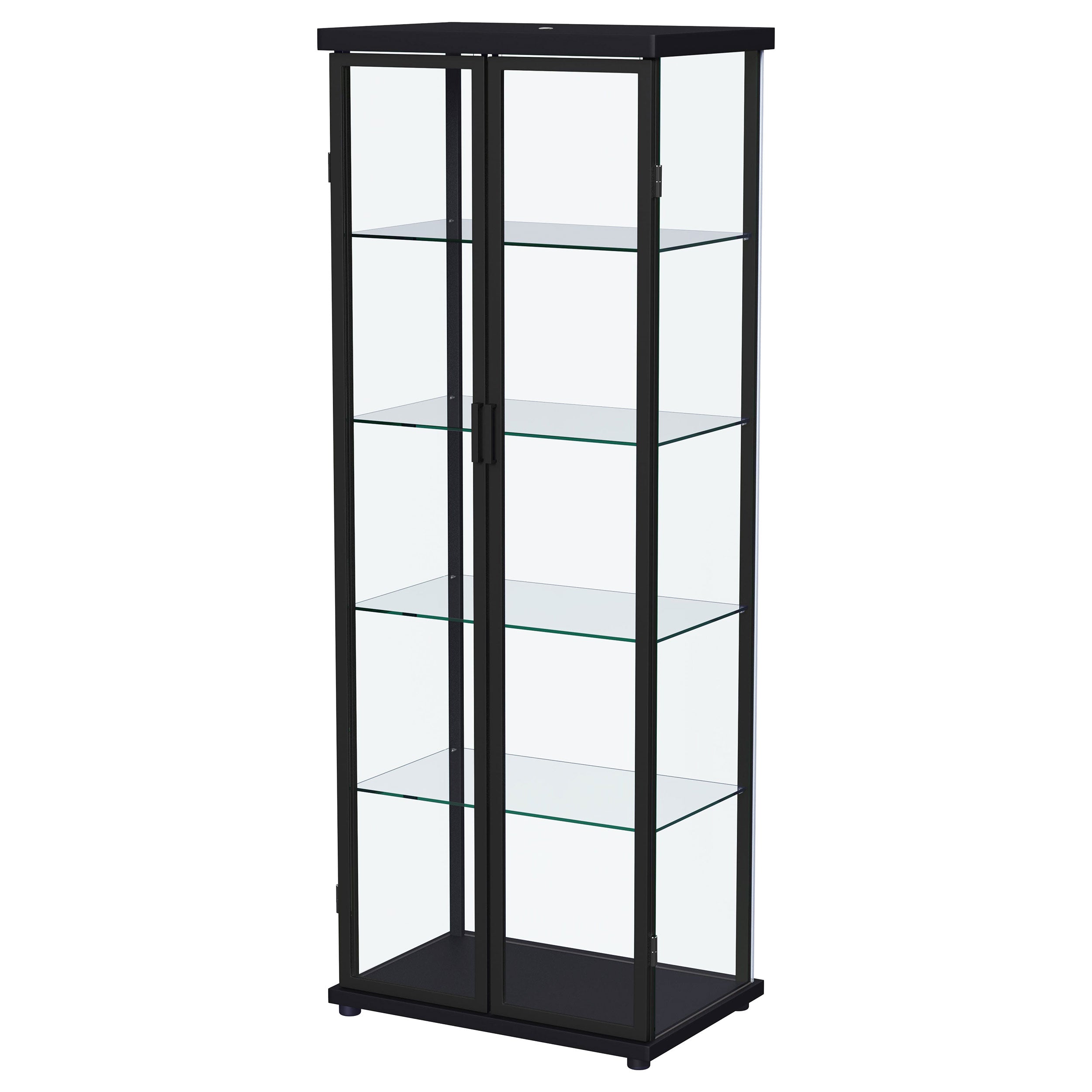 Aero Curio Cabinet with LED Lighting - Luxury Home Furniture (MI)