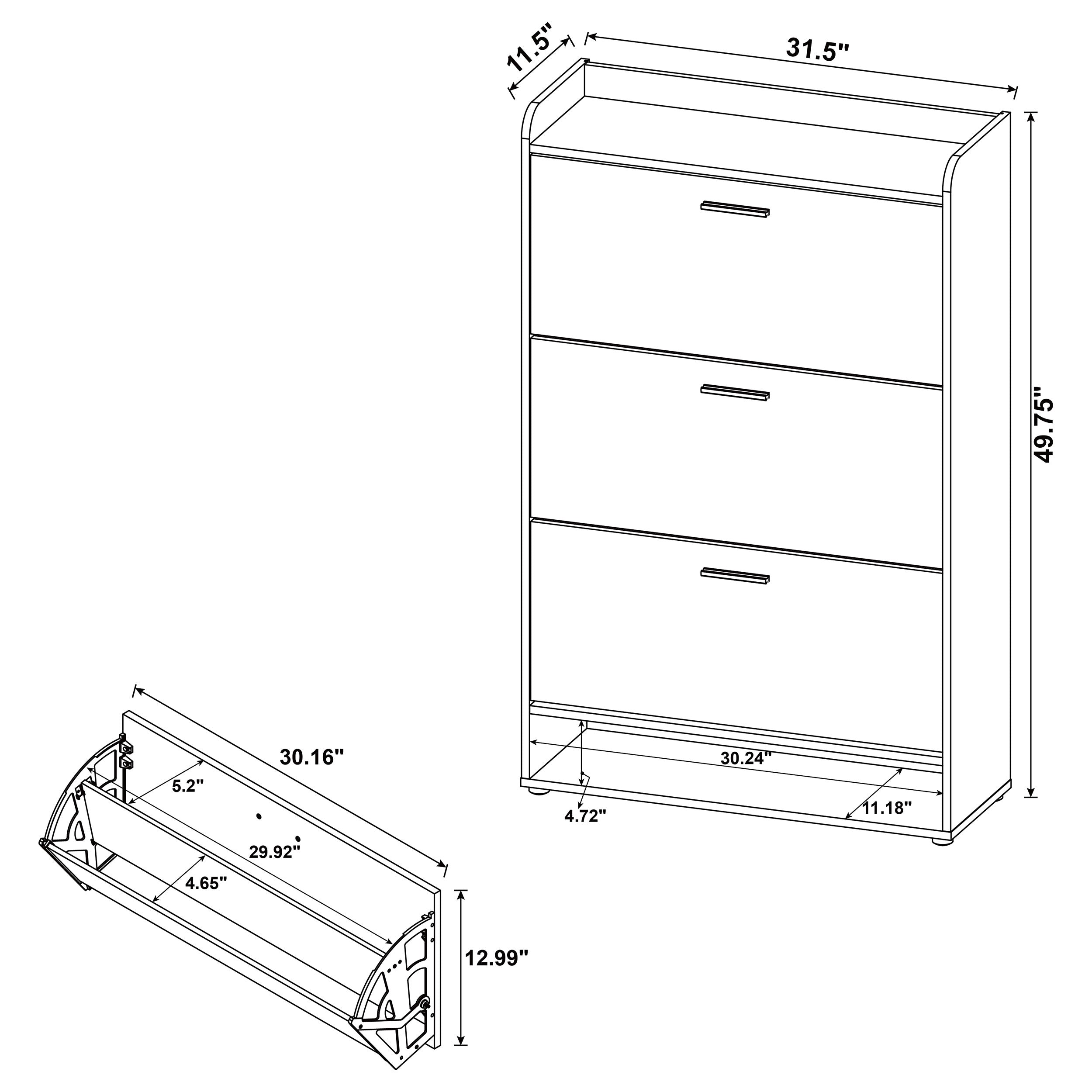 Denia Shoe Cabinet - Luxury Home Furniture (MI)