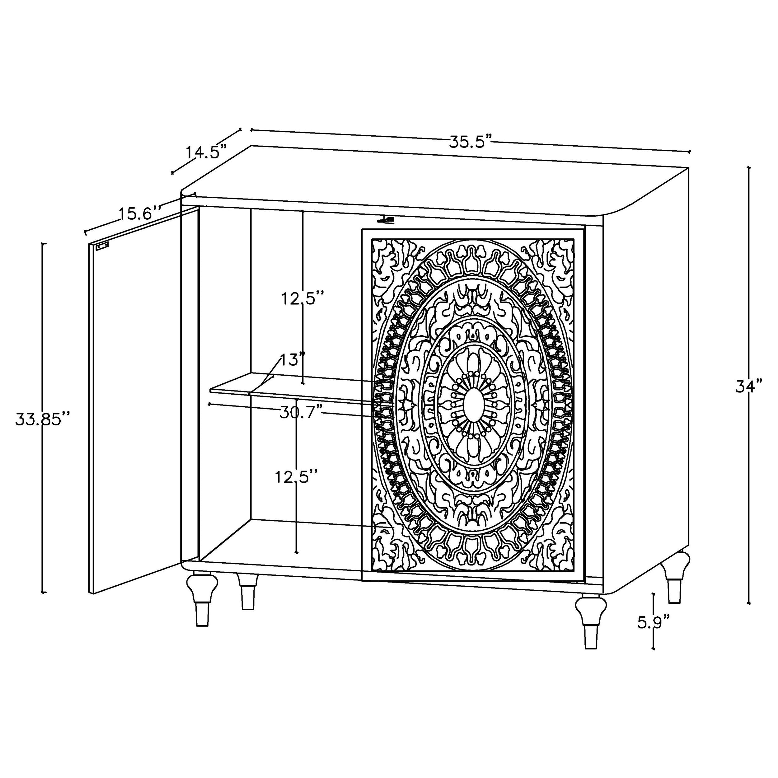 Cardella Accent Cabinet - Luxury Home Furniture (MI)