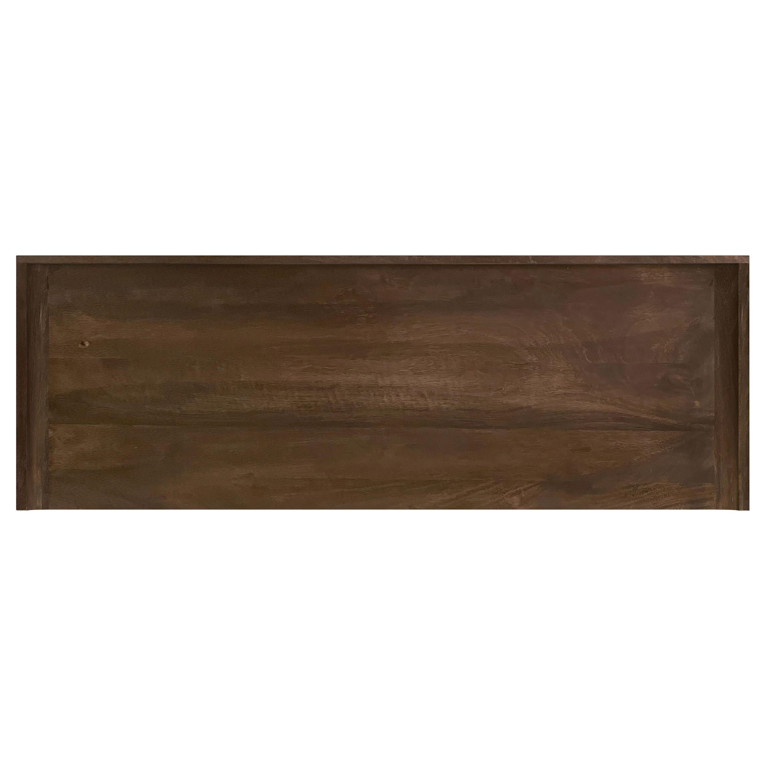 Ornelas 46-inch Console Table with Slatted Shelf Mango Brown - Luxury Home Furniture (MI)