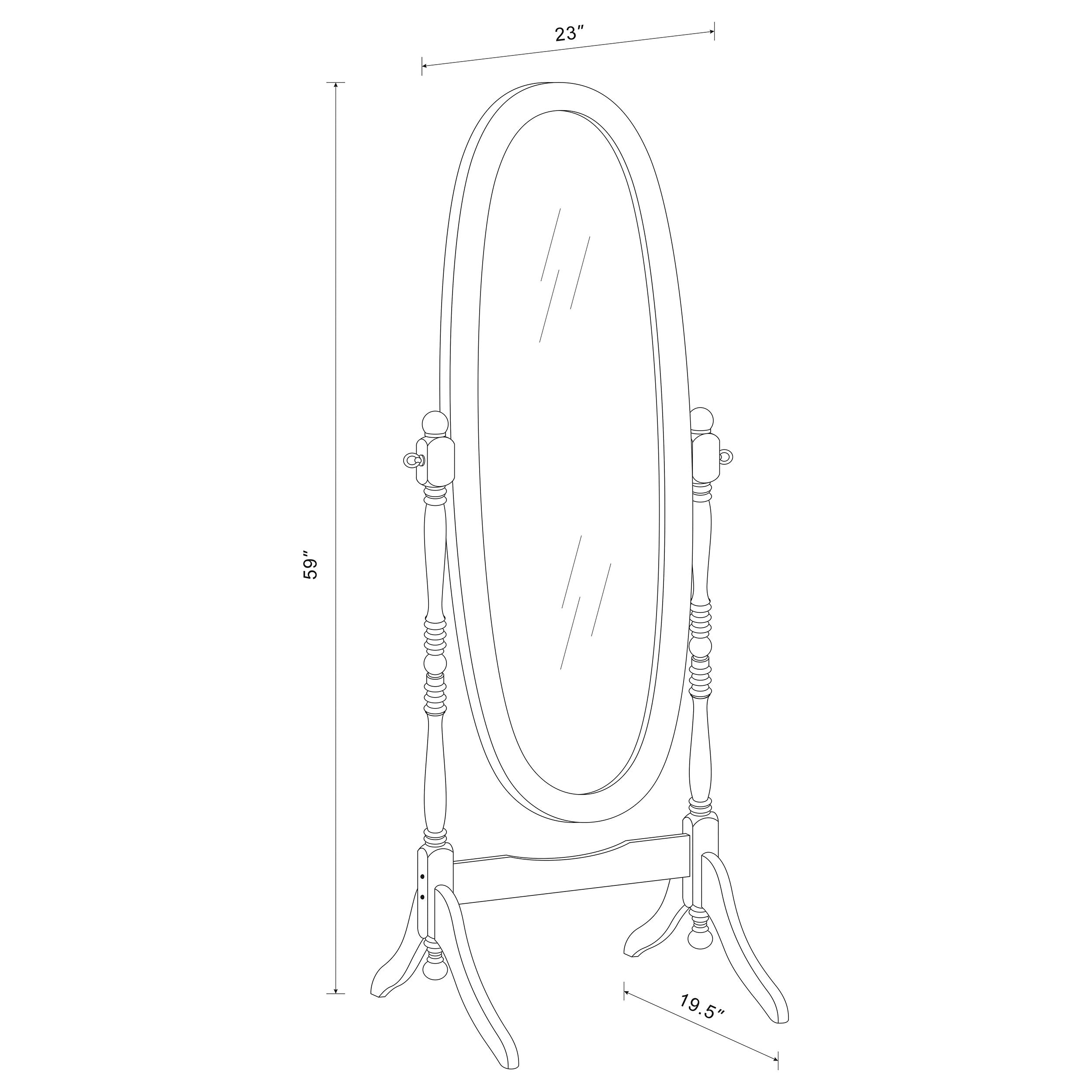 Foyet Cheval Mirror - Luxury Home Furniture (MI)