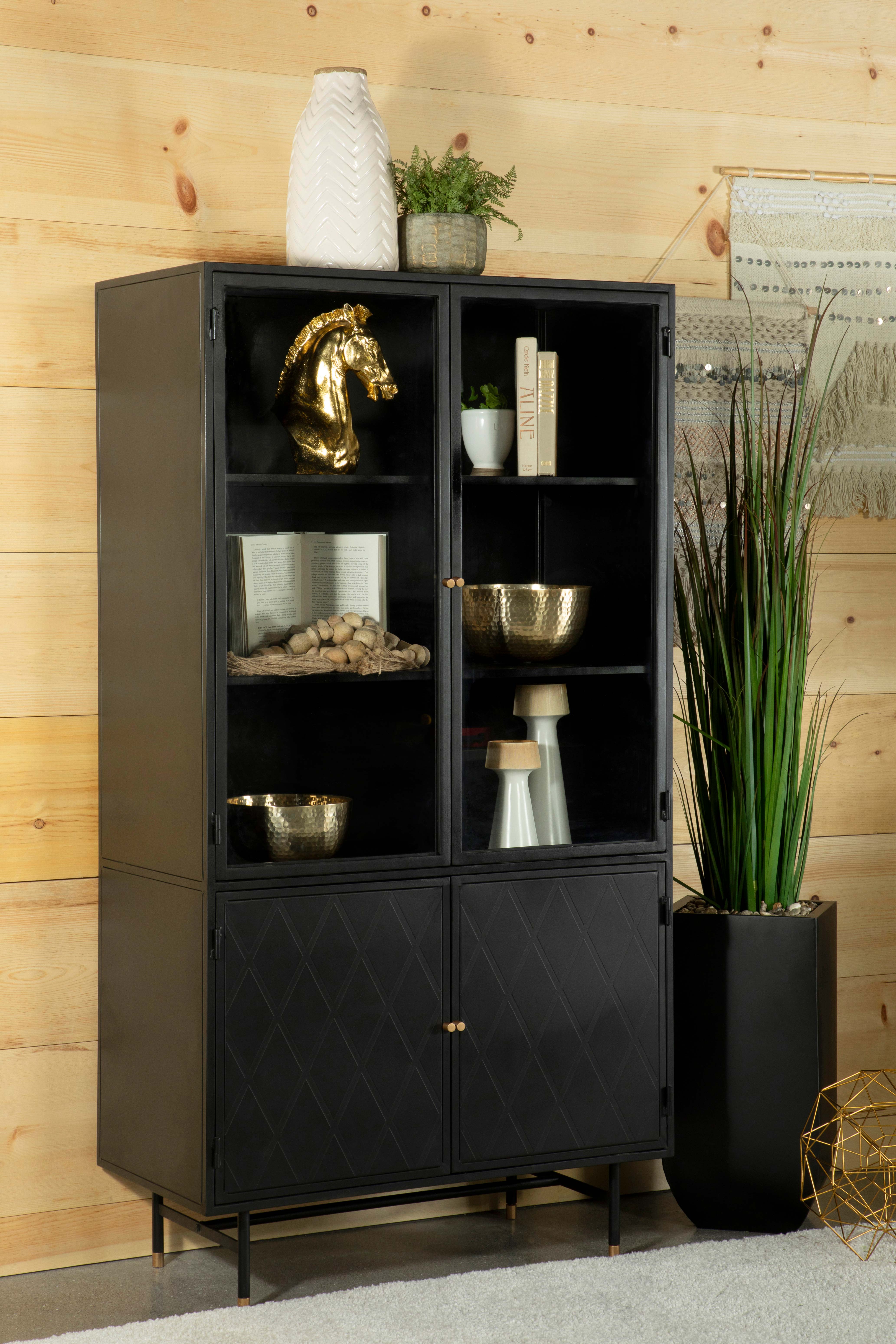 Santiago Tall Display Cabinet - Luxury Home Furniture (MI)