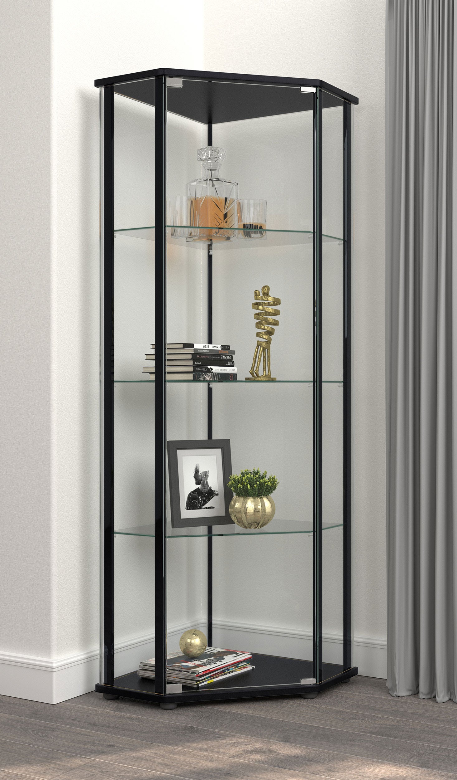 Zenobia Curio Cabinet - Luxury Home Furniture (MI)