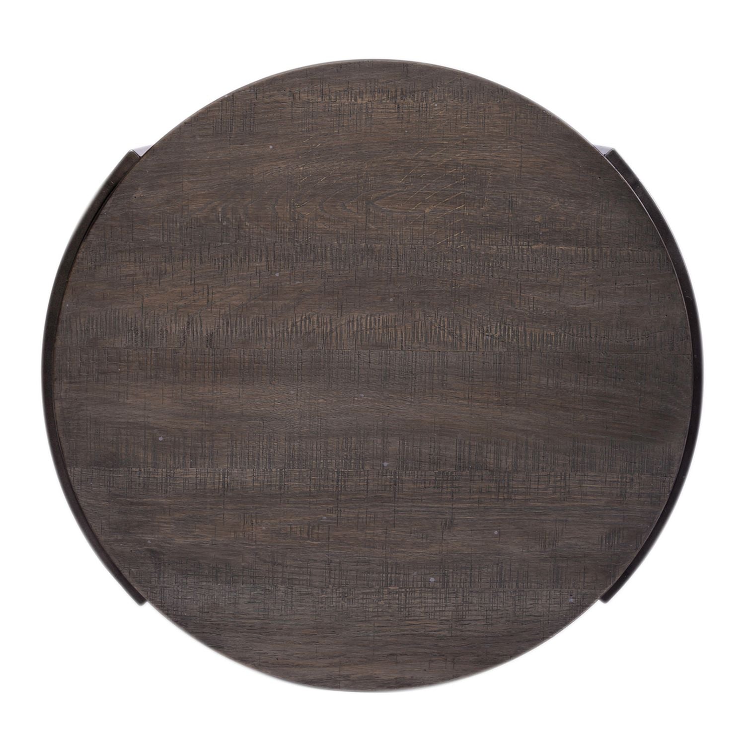 Modern View Round End Table in Gray - Luxury Home Furniture (MI)
