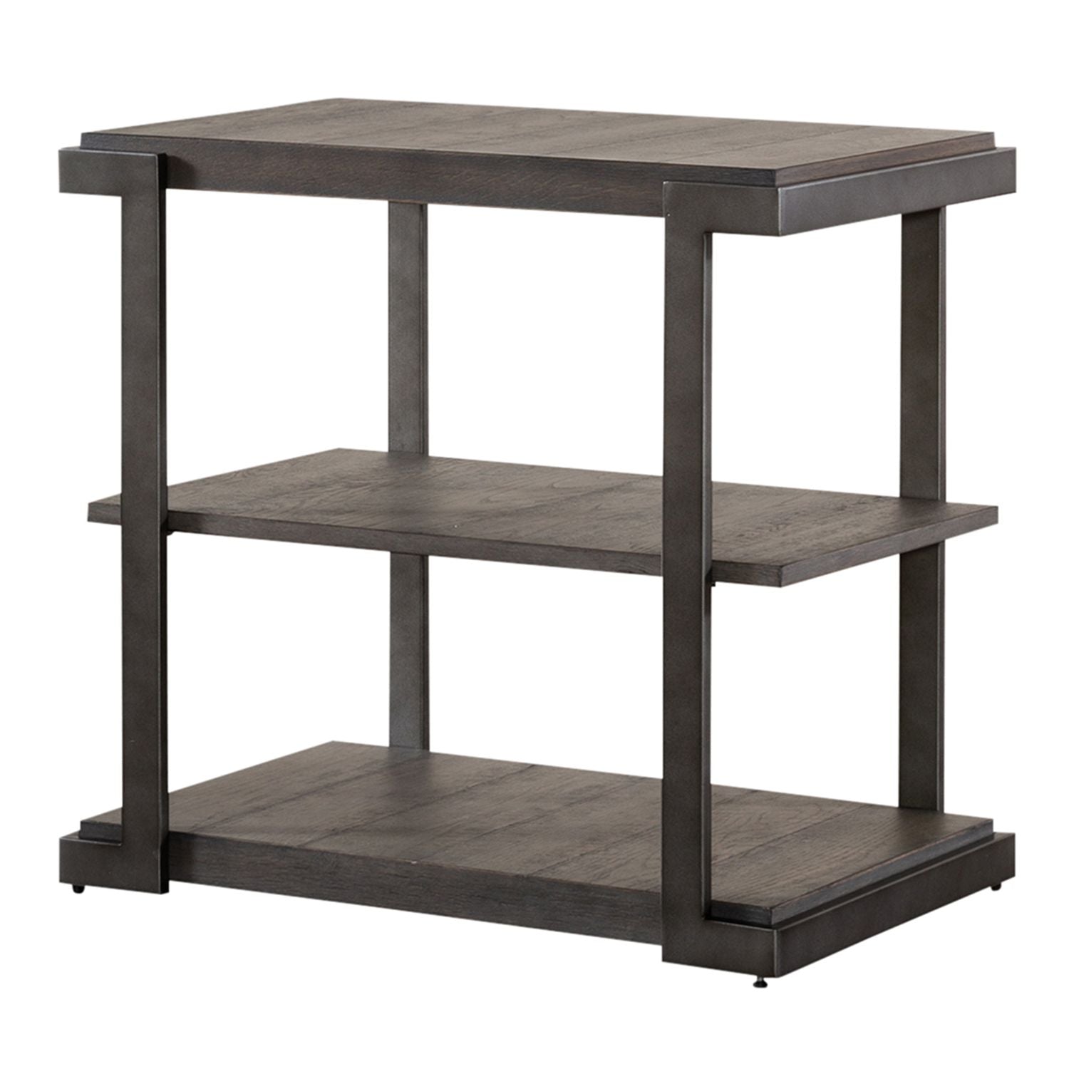 Modern View Tiered End Table in Gray - Luxury Home Furniture (MI)