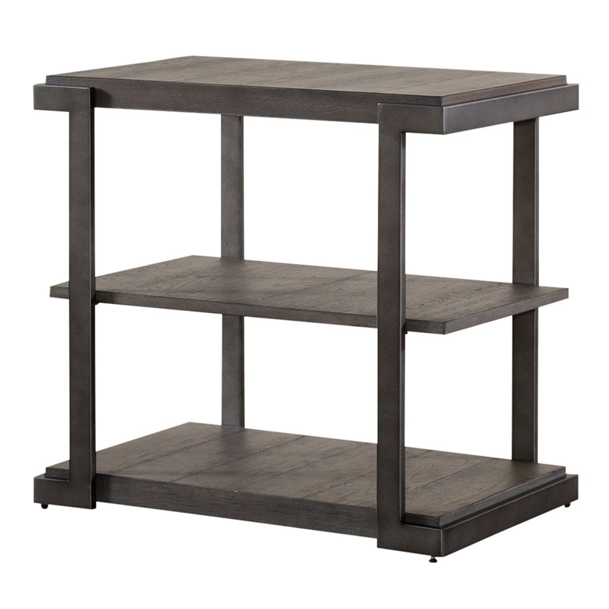 Liberty Furniture Modern View Tiered End Table in Gray