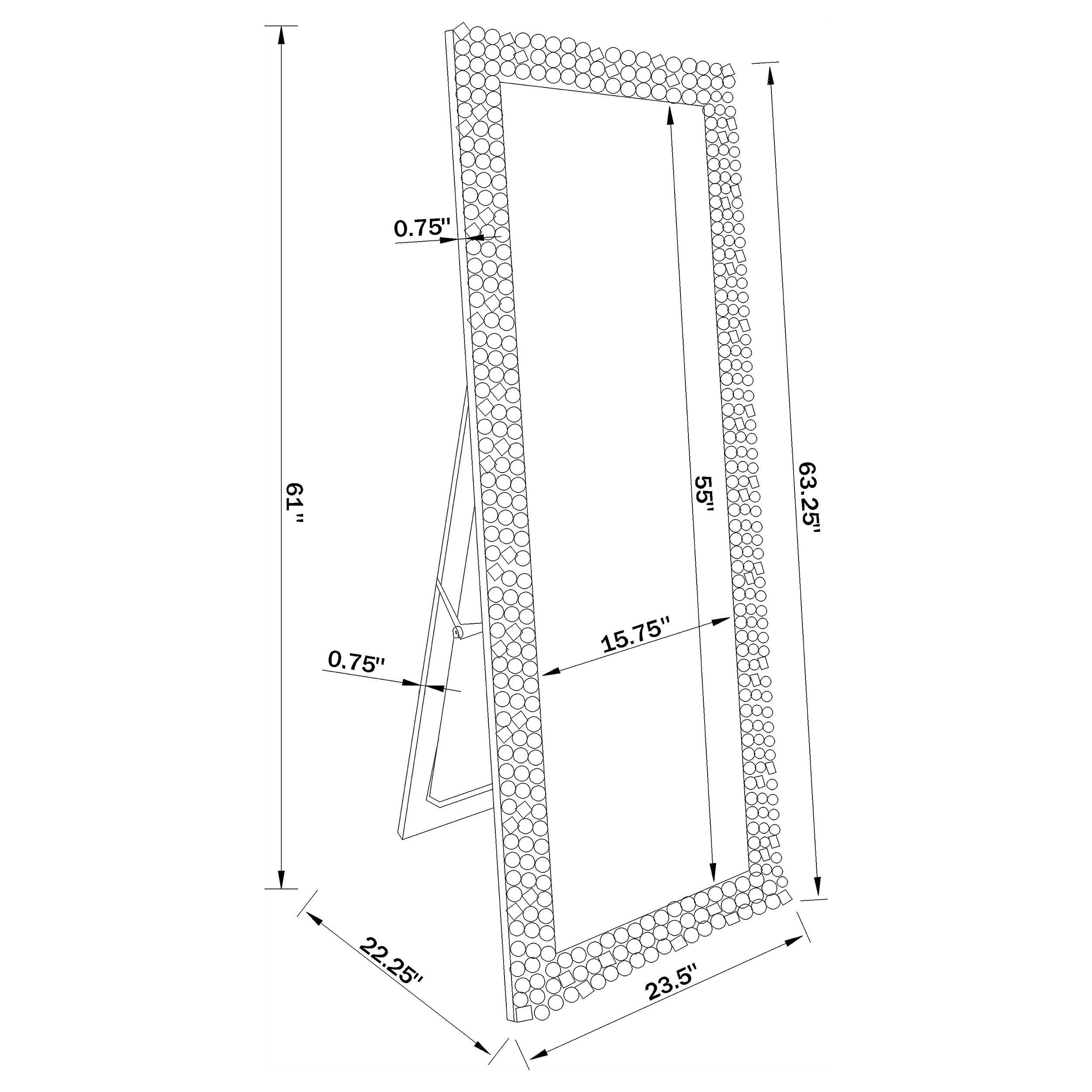 Mckay Standing Mirror - Luxury Home Furniture (MI)