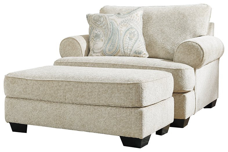 Monaghan Oversized Chair and Ottoman - Luxury Home Furniture (MI)