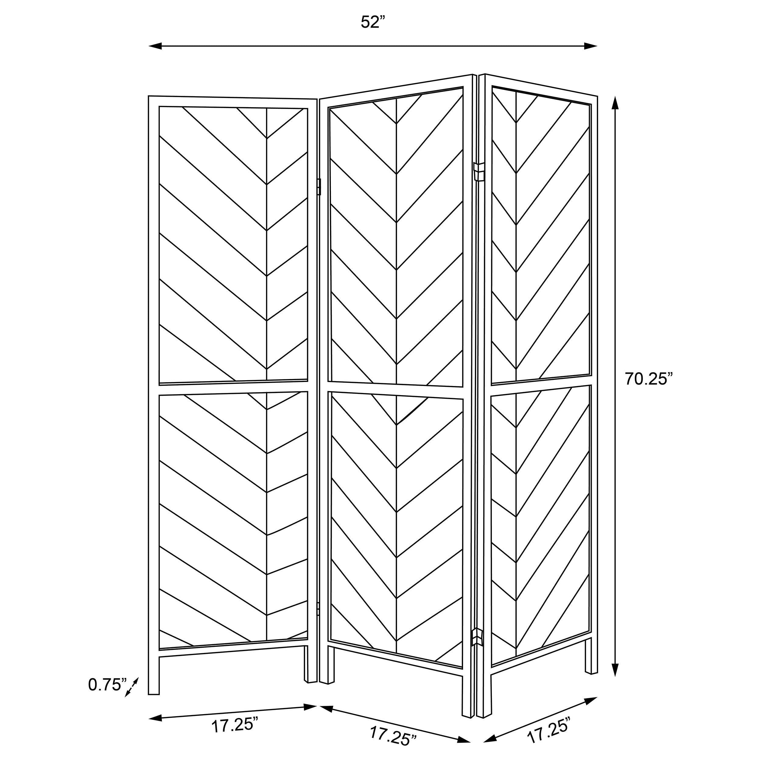 Marlene Three-Panel Room Divider