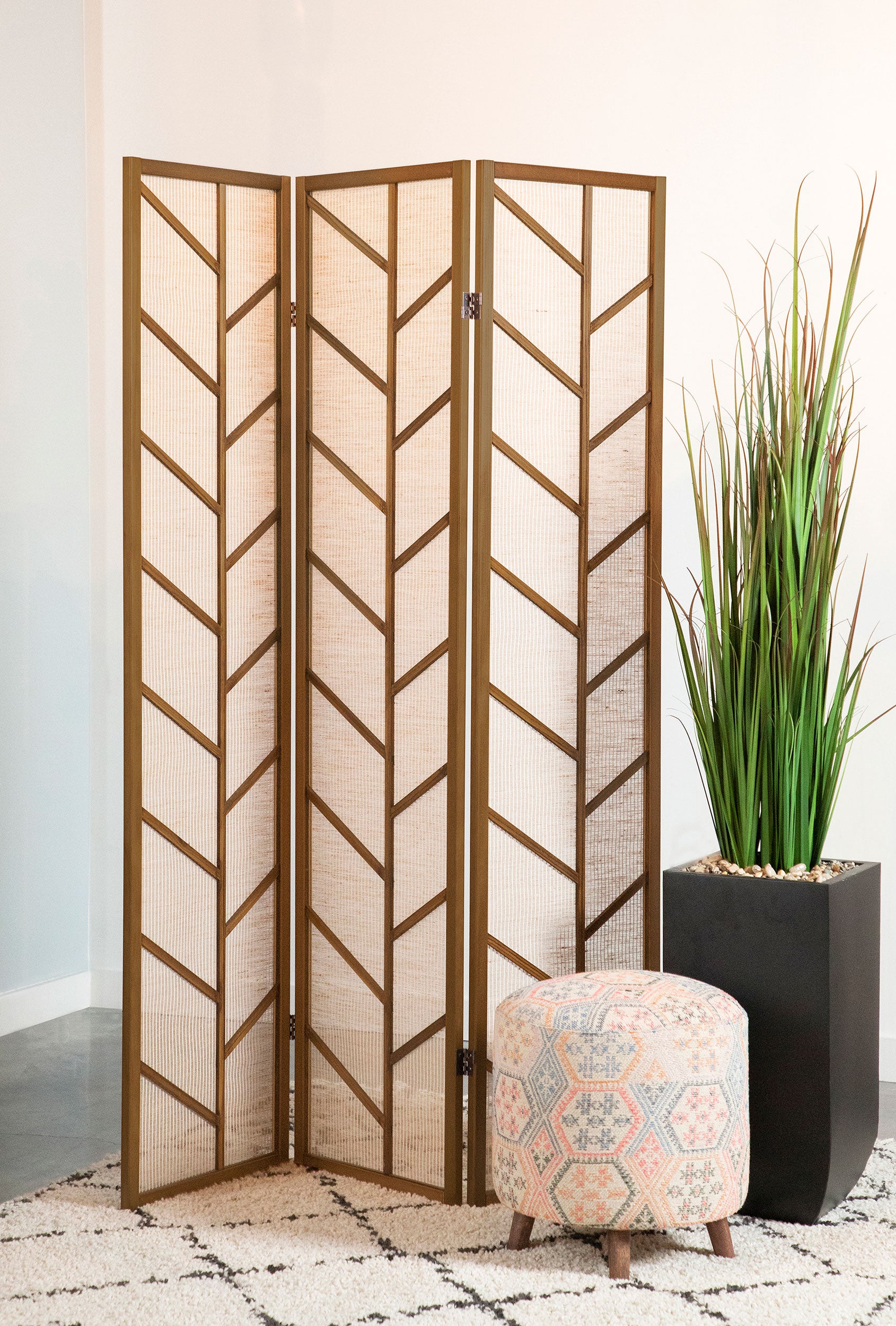 Mila Three-Panel Room Divider - Luxury Home Furniture (MI)