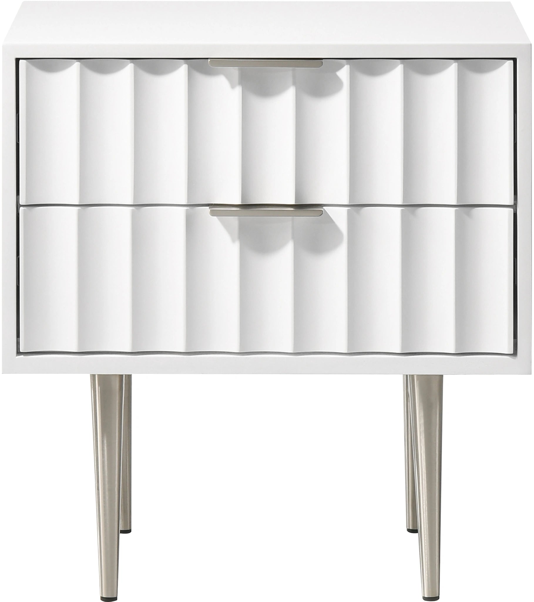 Modernist White Gloss Night Stand