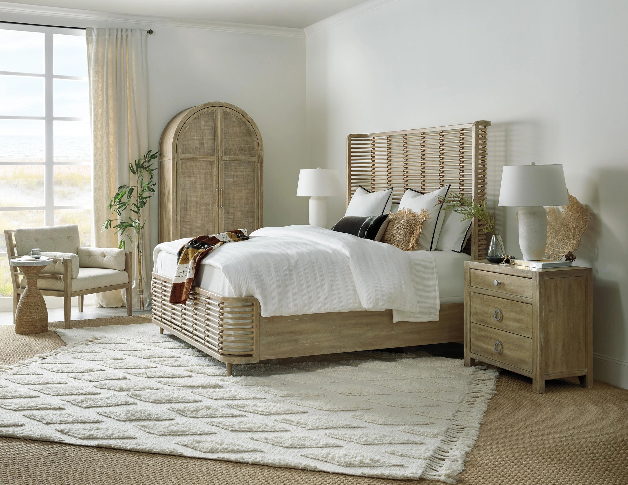 Surfrider California King Rattan Bed