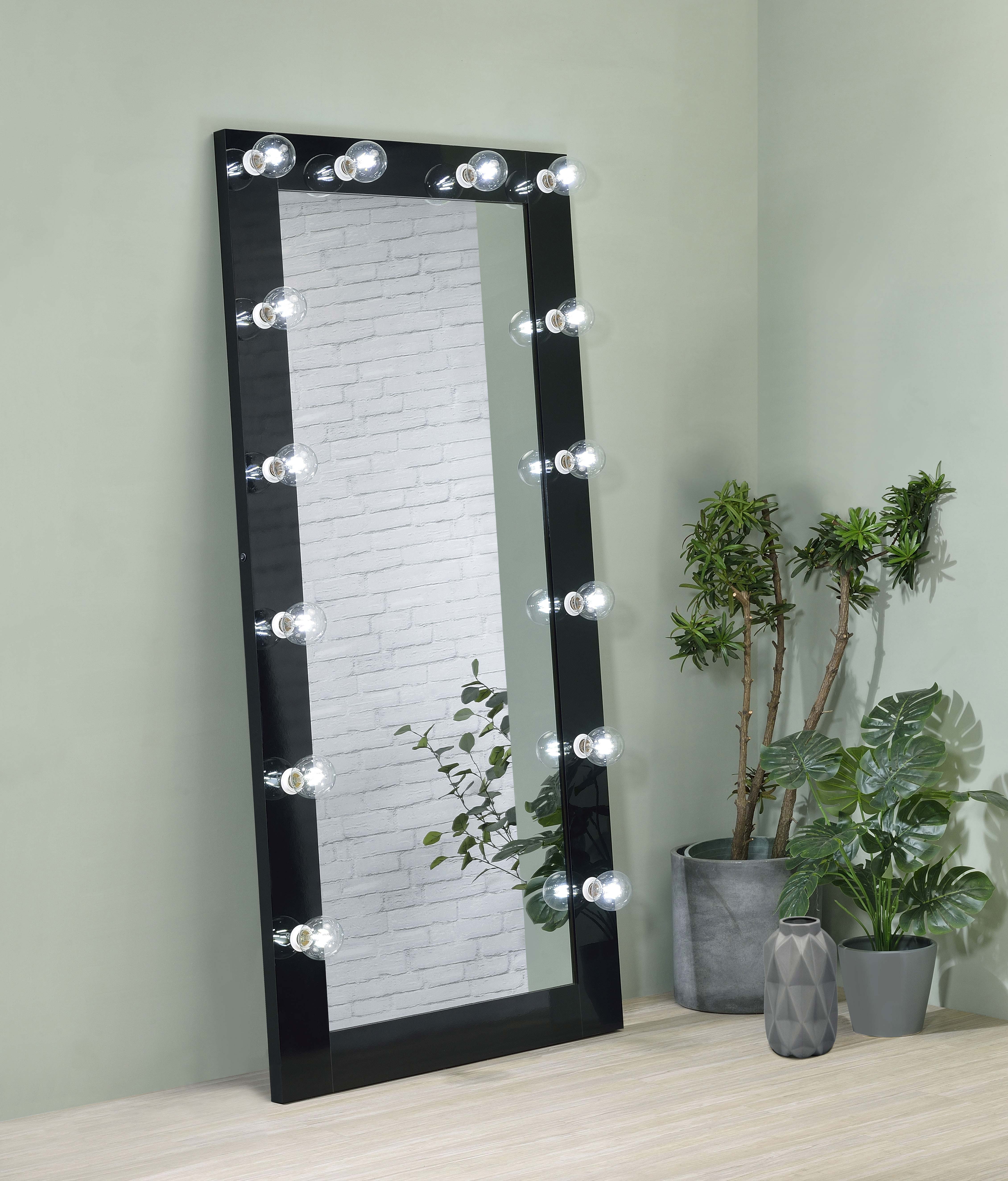 Zayan Floor Mirror with LED Lighting - Luxury Home Furniture (MI)