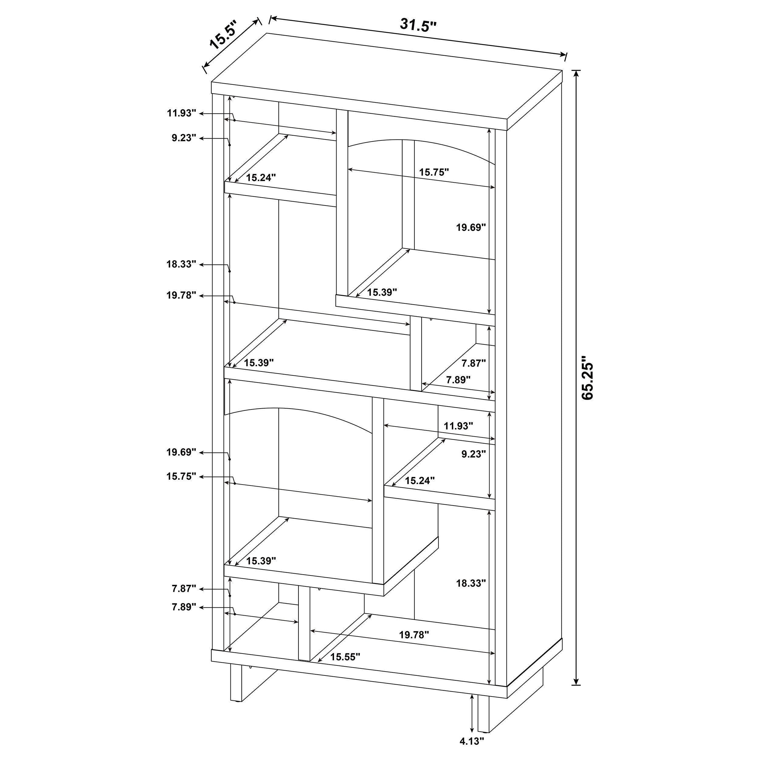 Dalton Bookcase - Luxury Home Furniture (MI)