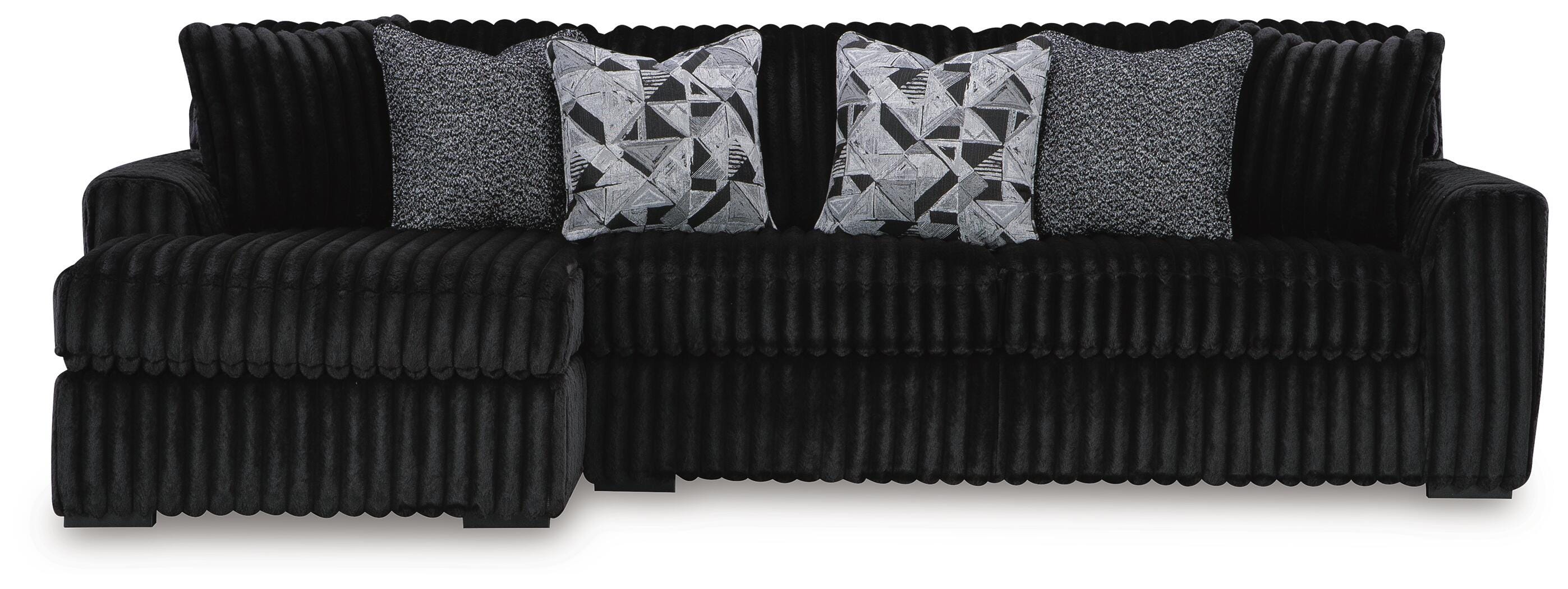 Midnight-Madness Sectional Sofa with Chaise - Luxury Home Furniture (MI)