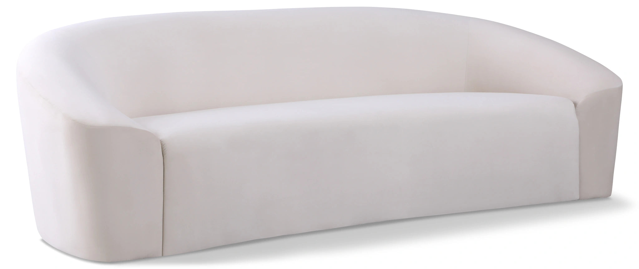 Riley Cream Velvet Sofa