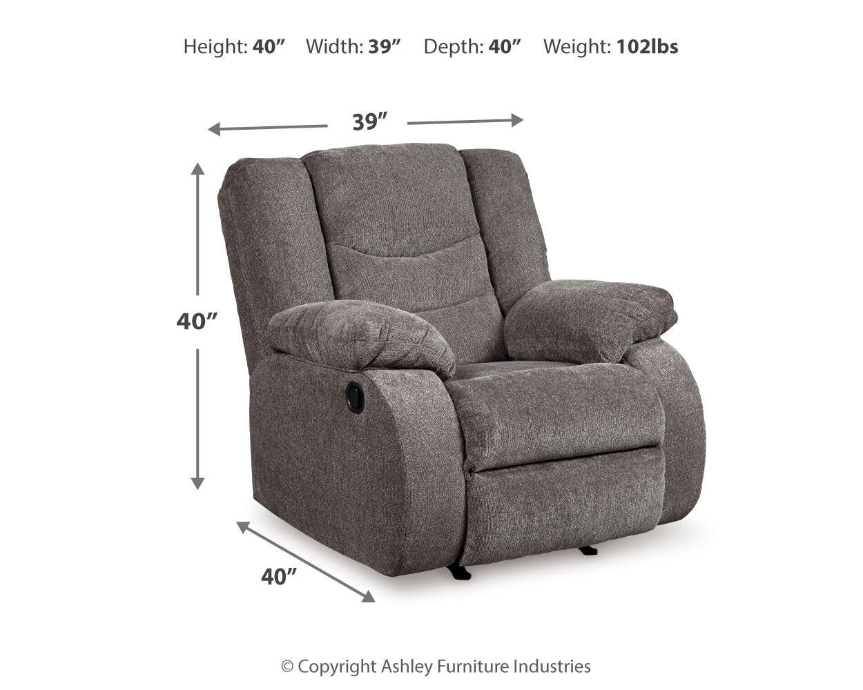 Tulen Recliner - Luxury Home Furniture (MI)