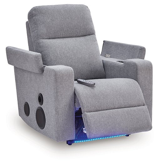 Pineland Power Glider Recliner with Audio System - Luxury Home Furniture (MI)