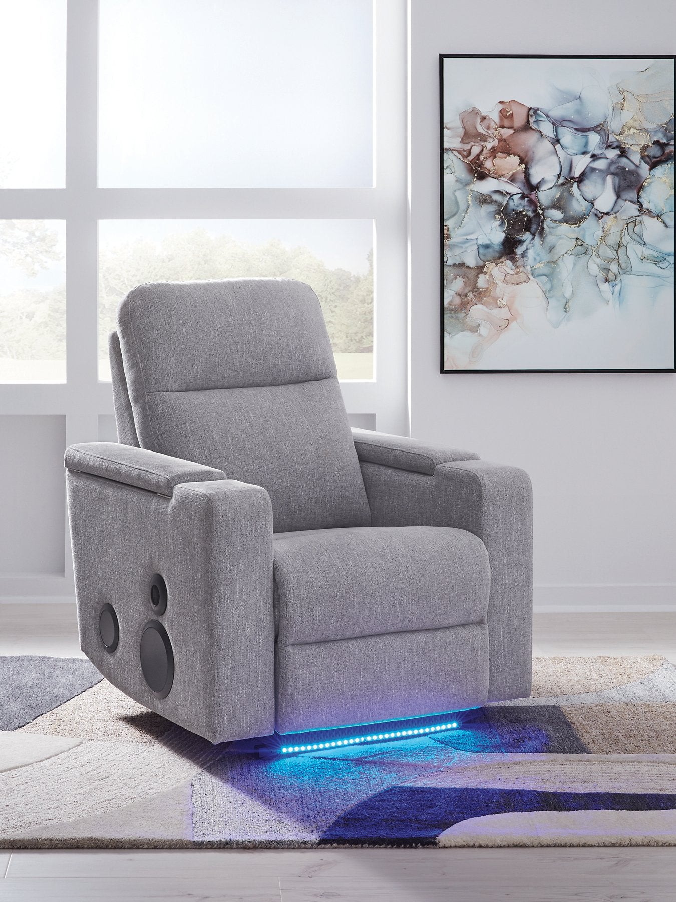 Pineland Power Glider Recliner with Audio System - Luxury Home Furniture (MI)