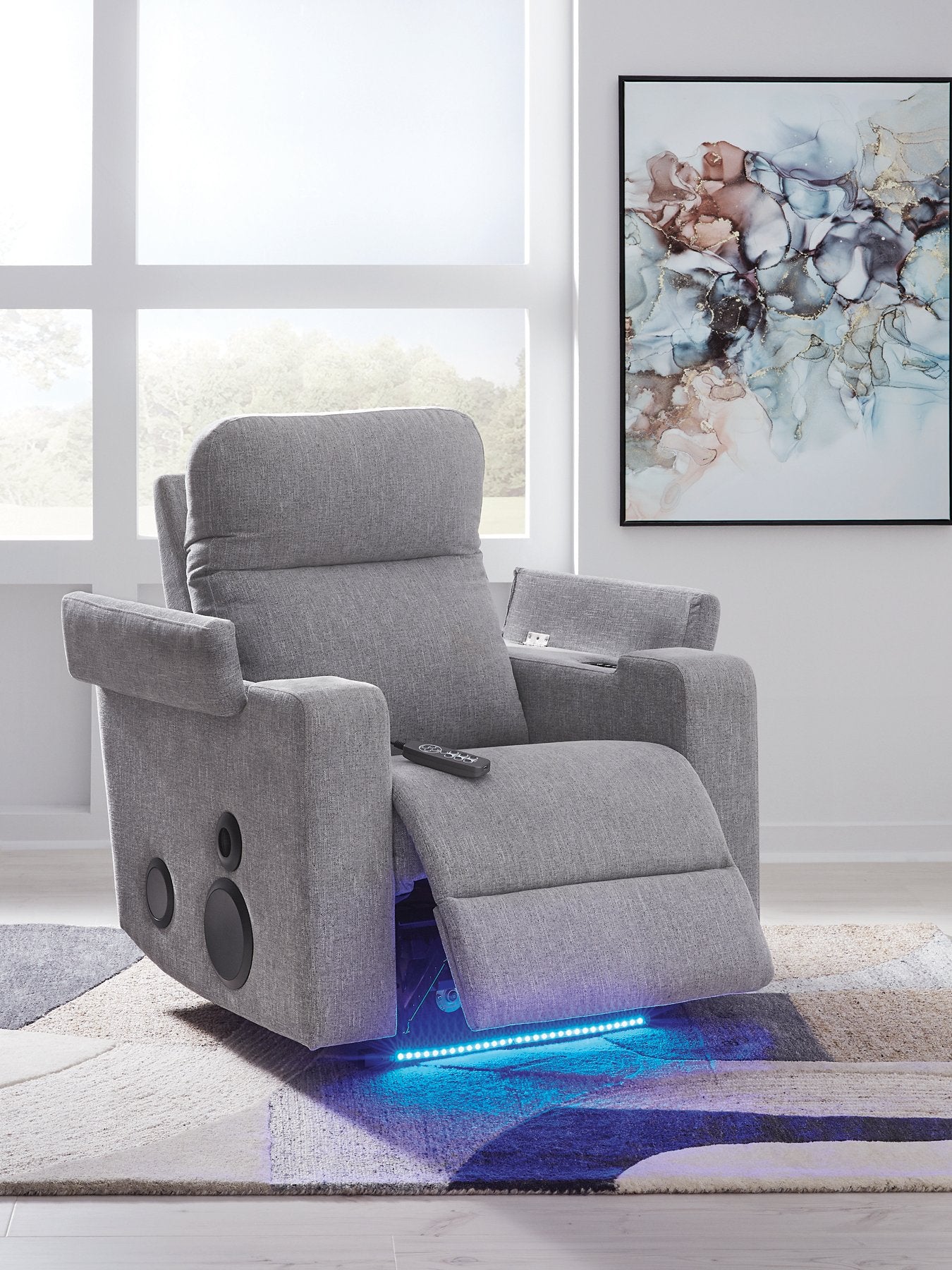 Pineland Power Glider Recliner with Audio System - Luxury Home Furniture (MI)