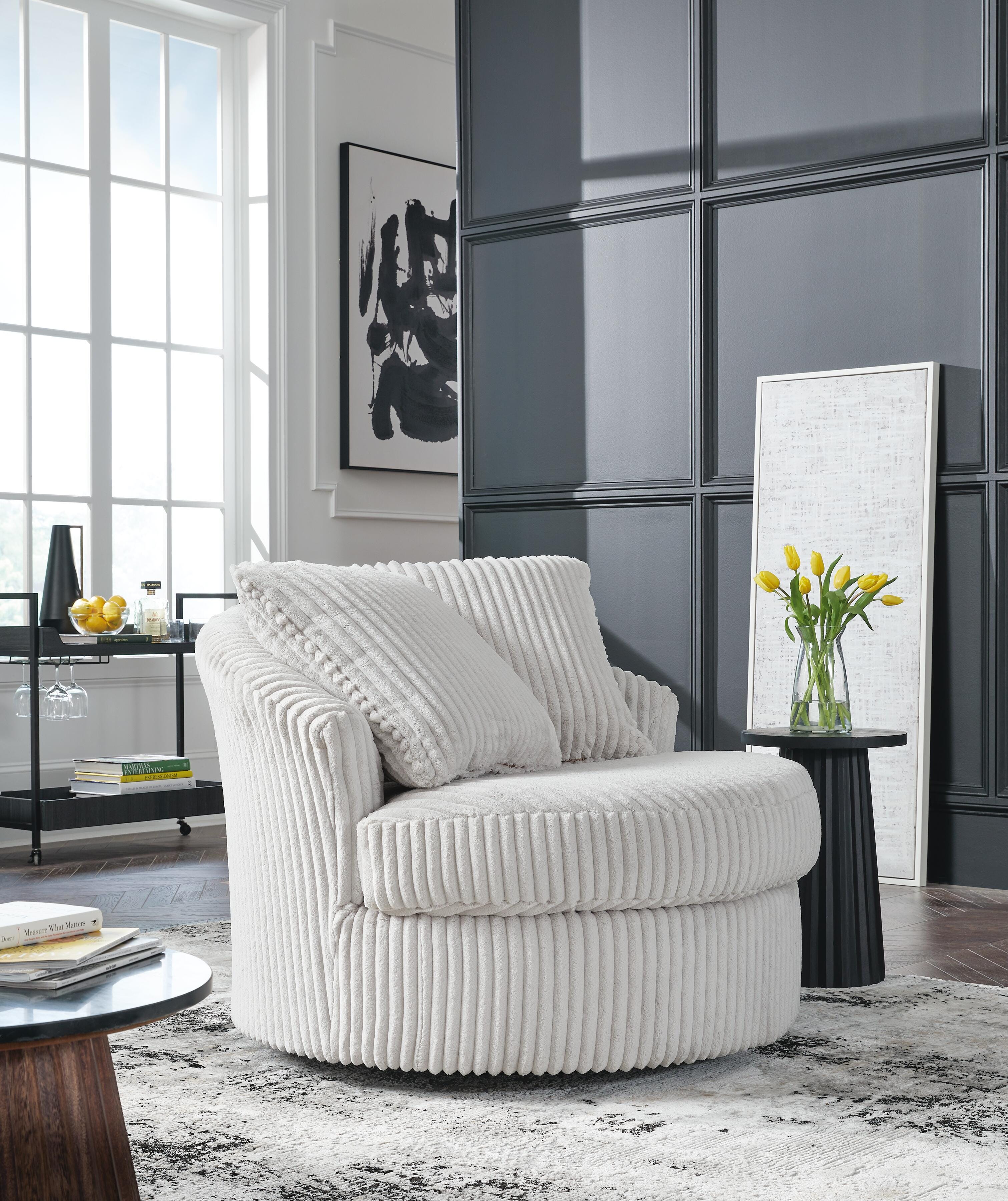 Gramwell Swivel Accent Chair - Luxury Home Furniture (MI)