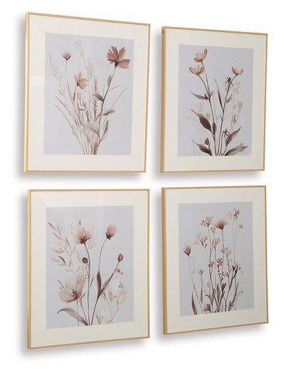 Chettings Wall Art (Set of 4) - Luxury Home Furniture (MI)