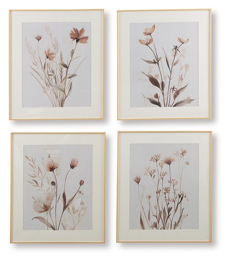 Chettings Wall Art (Set of 4) - Luxury Home Furniture (MI)