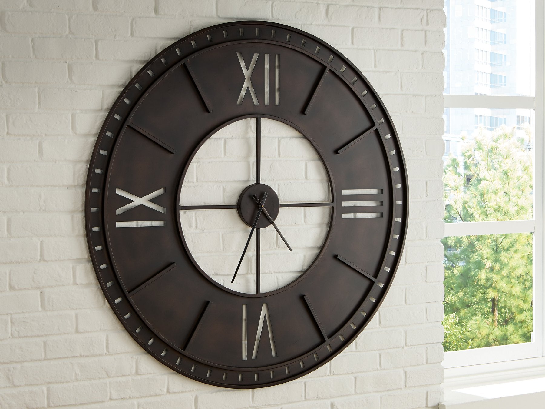 Lytle Wall Clock - Luxury Home Furniture (MI)