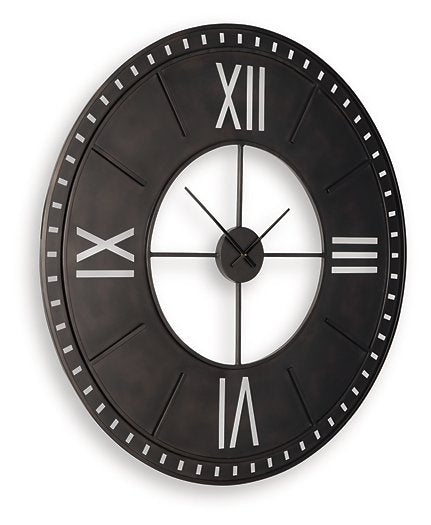 Lytle Wall Clock - Luxury Home Furniture (MI)
